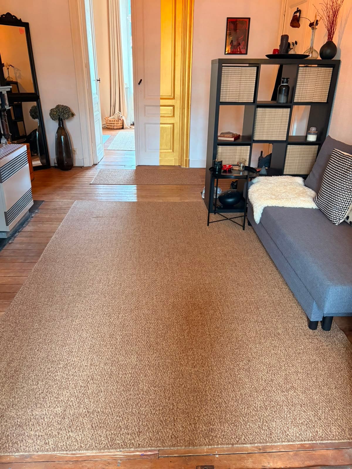 LYDERSHOLM rug flatwoven, in/outdoor, medium brown, 200x300 cm