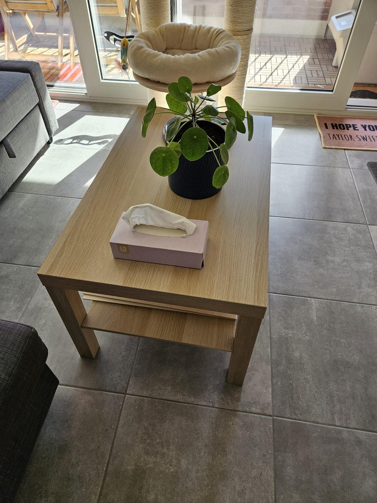 LACK Table basse, effet chêne blanchi, 90x55 cm