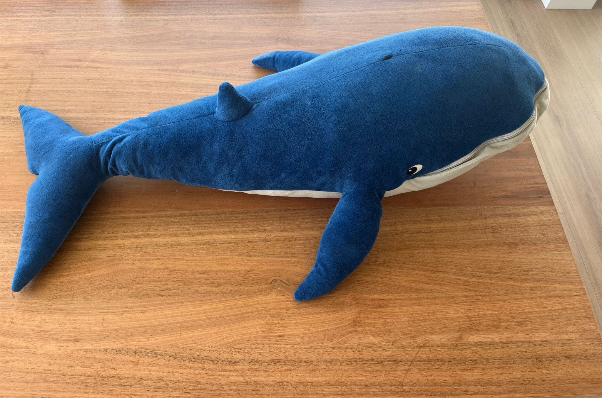 BLÅVINGAD peluche, baleine bleue, 100 cm