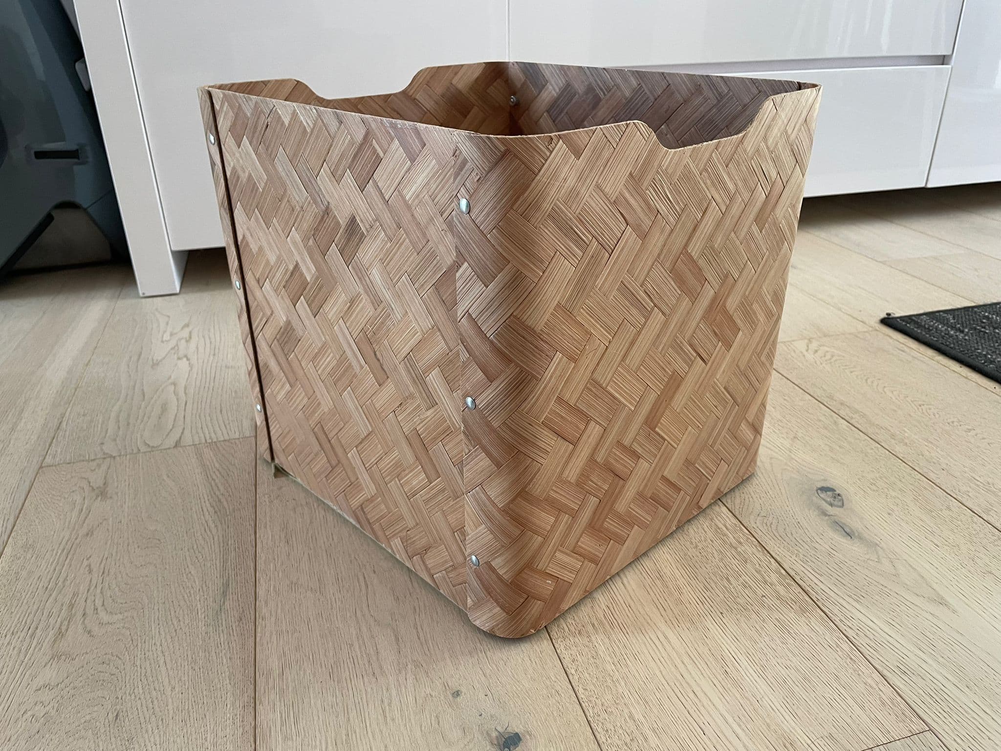 BULLIG doos, bamboe/bruin, 32x35x33 cm