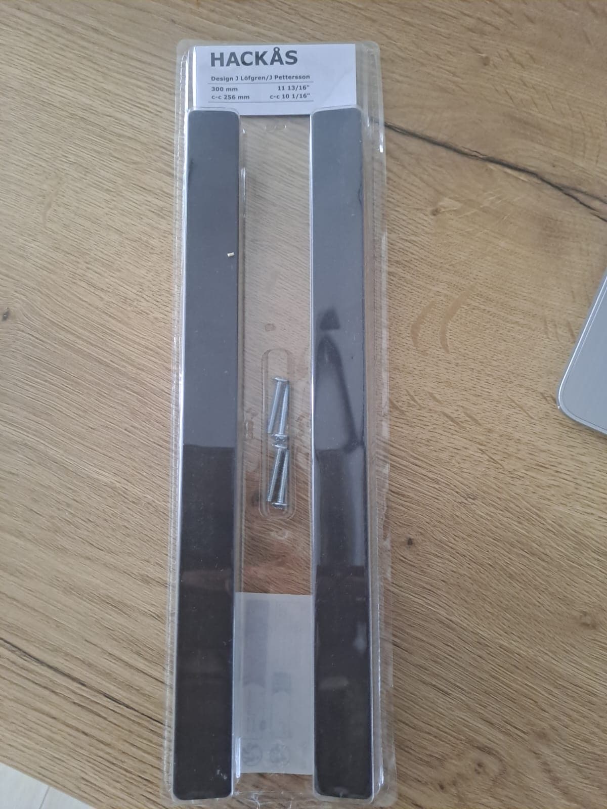 HACKÅS handle, anthracite, 300 mm