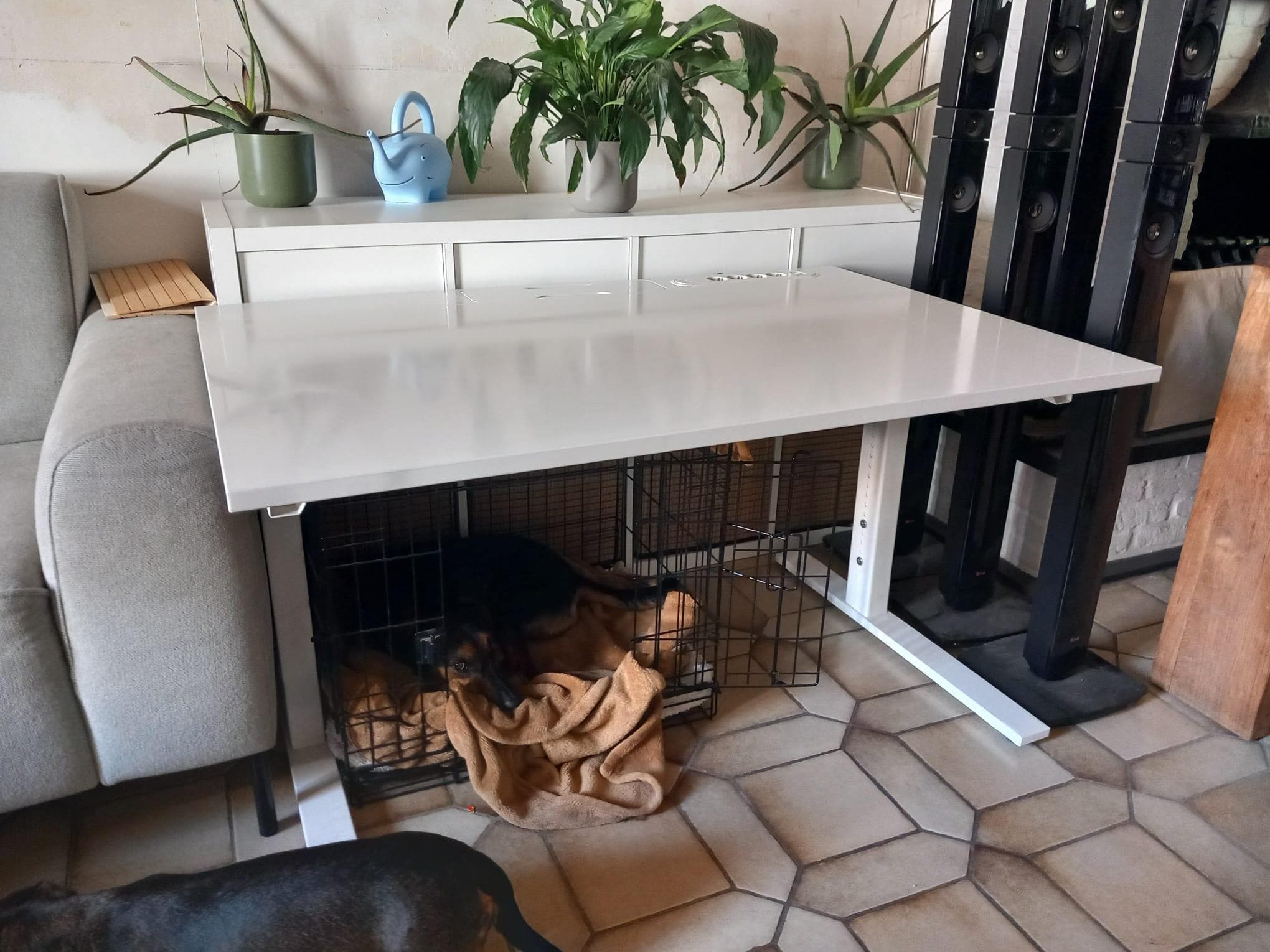 MITTZON bureau, wit, 120x60 cm