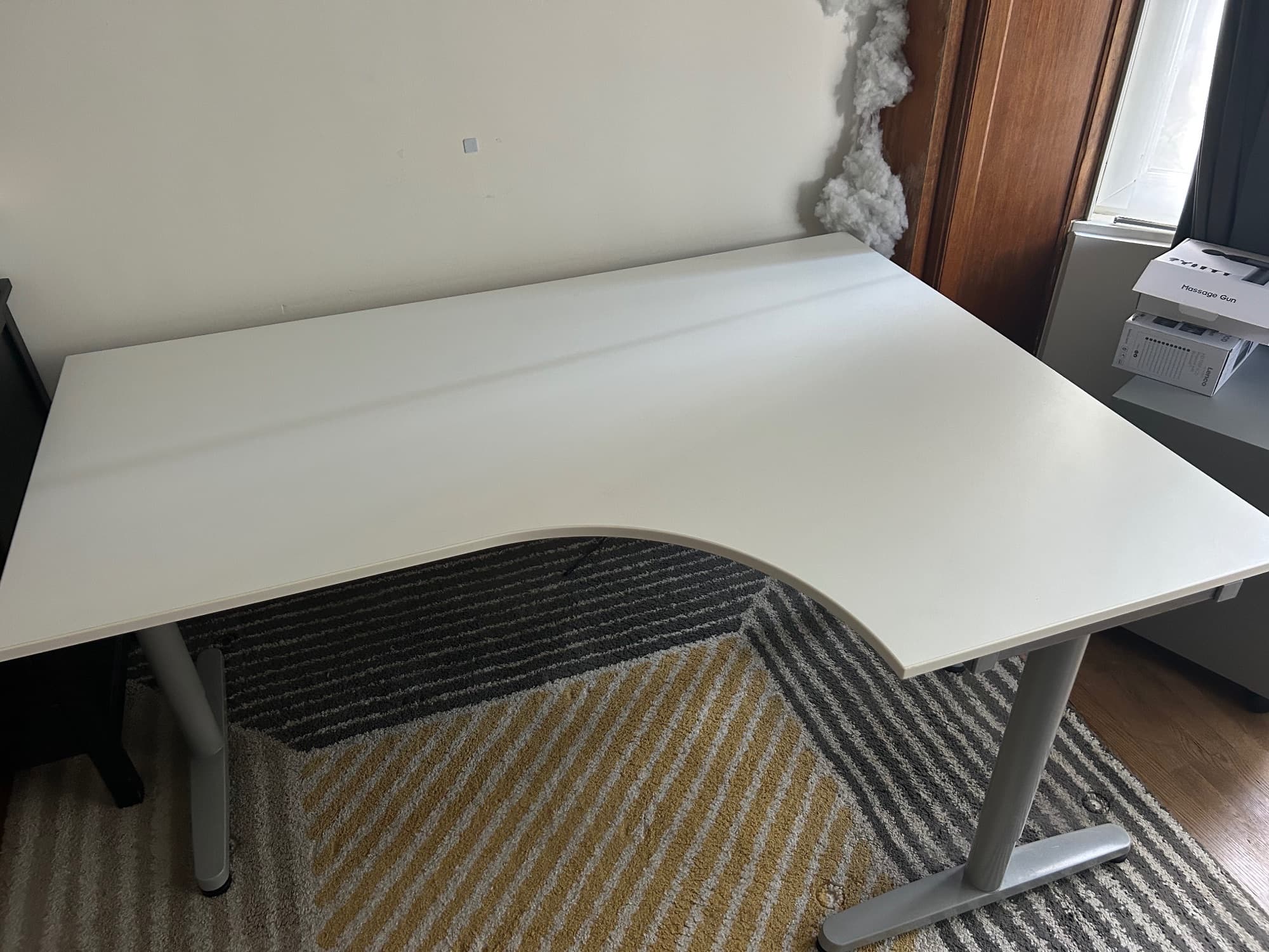 BEKANT corner desk right, white