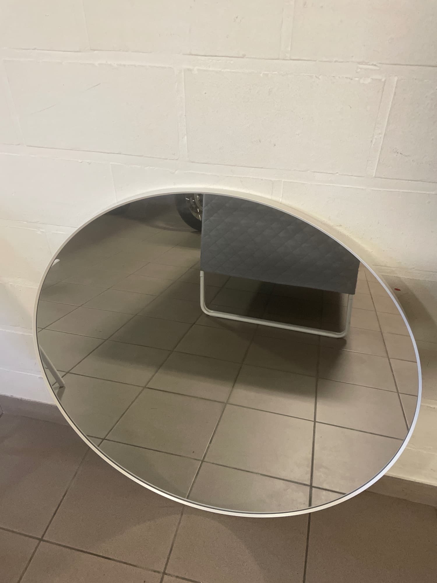 LINDBYN miroir, blanc, 80 cm