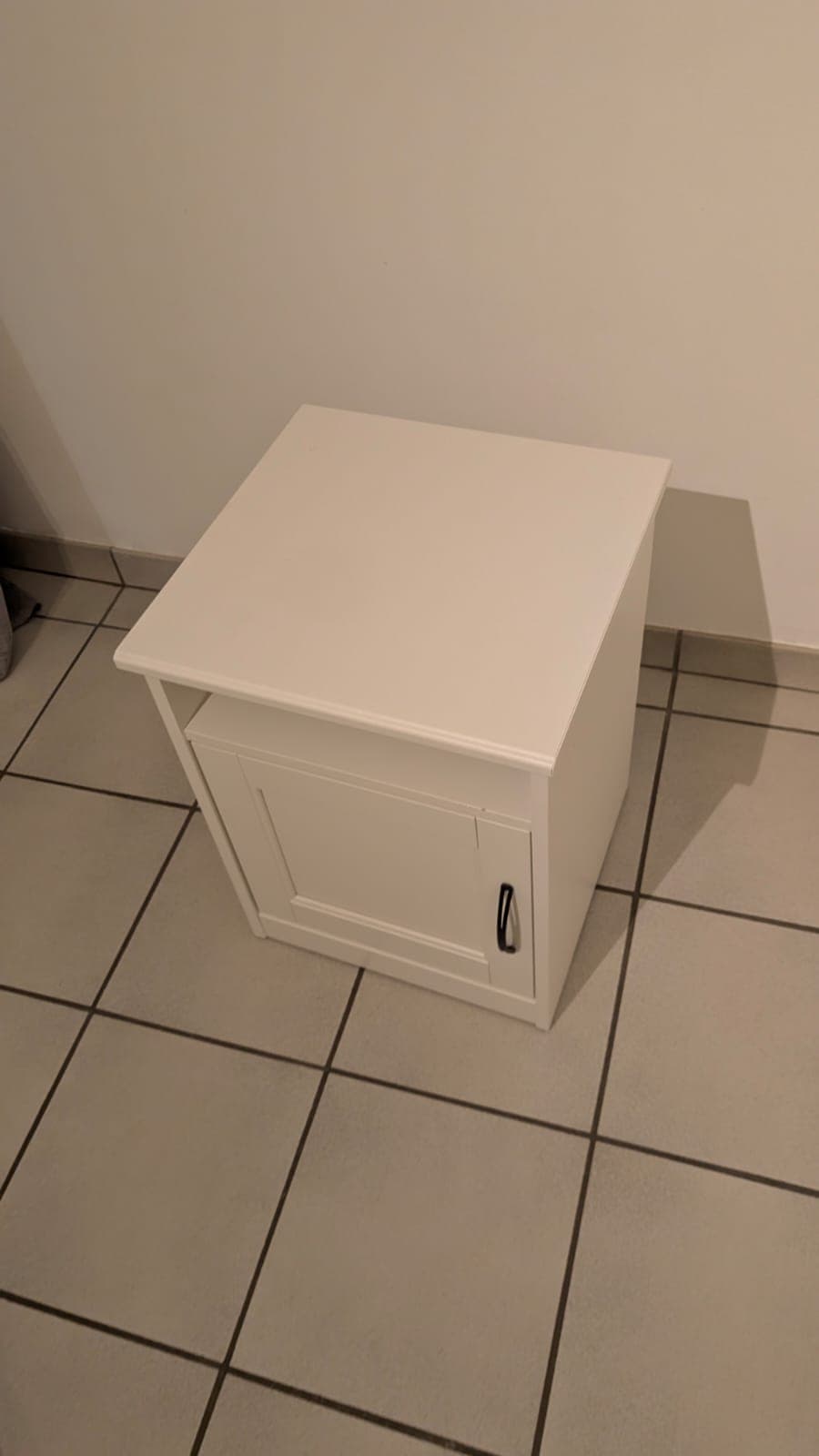 SONGESAND WHITE table de chevet, brun