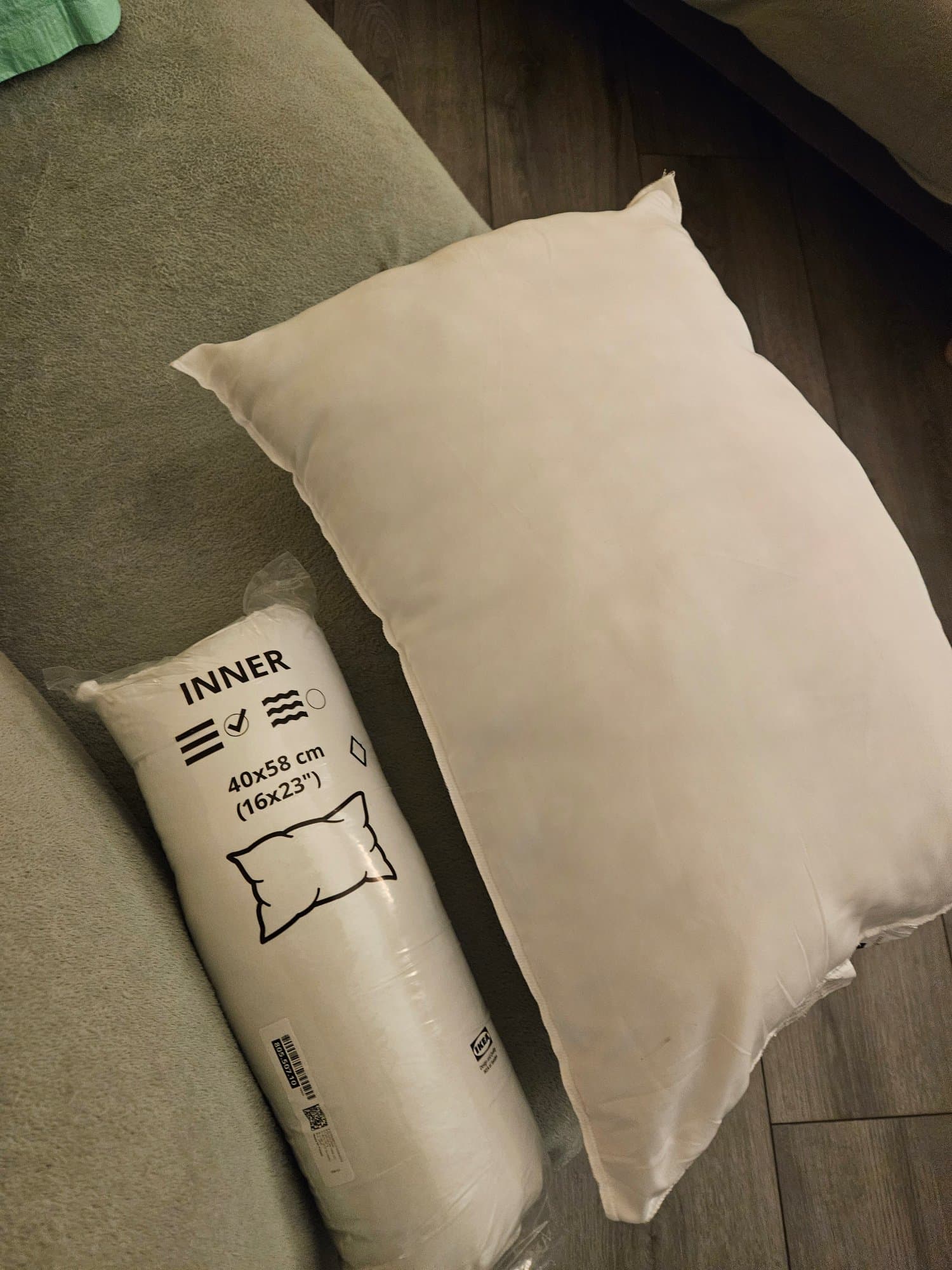 INNER cushion pad, white, 50x50 cm