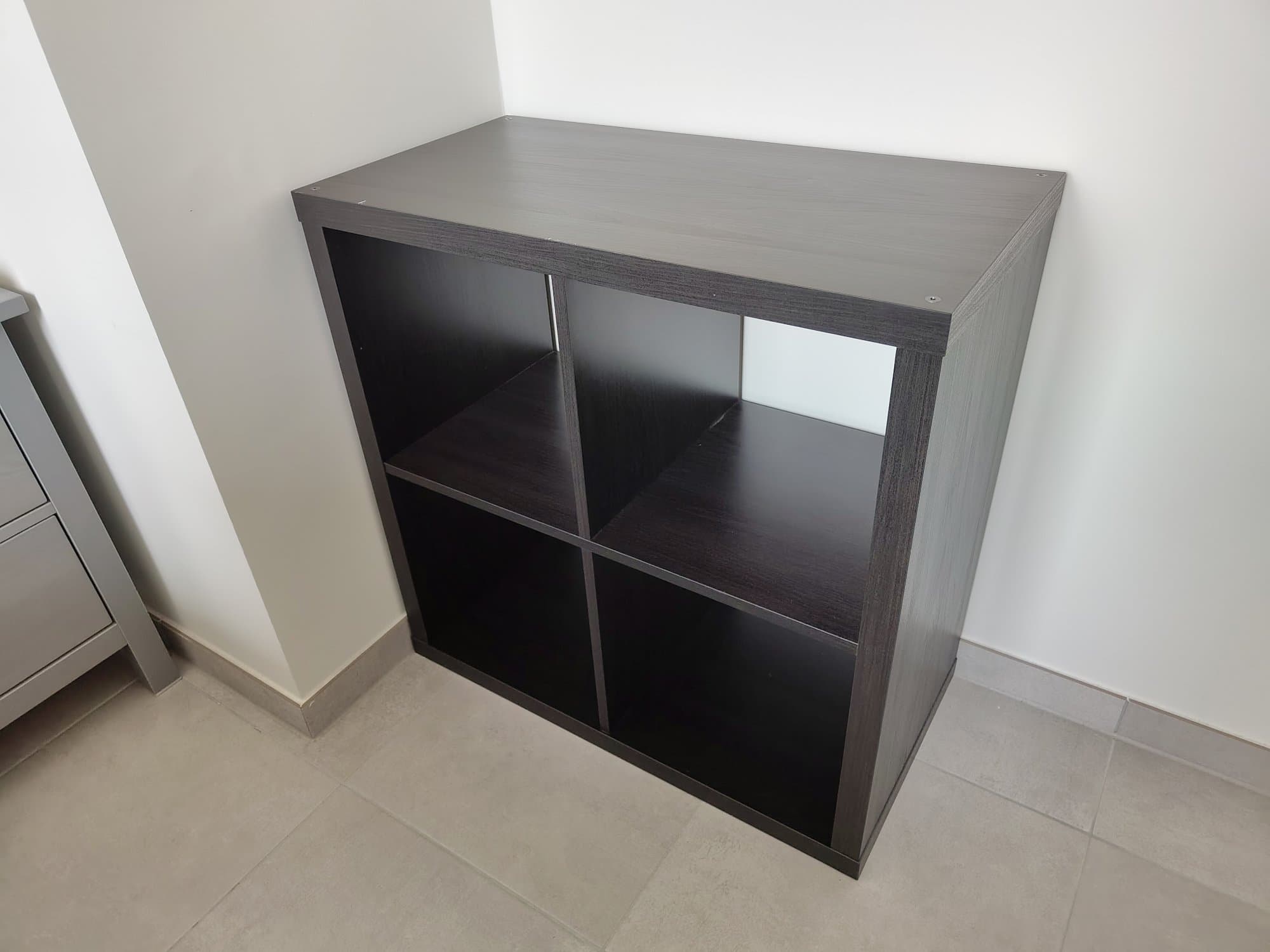 KALLAX SHELVE Étagère, brun noir, 77x77 cm