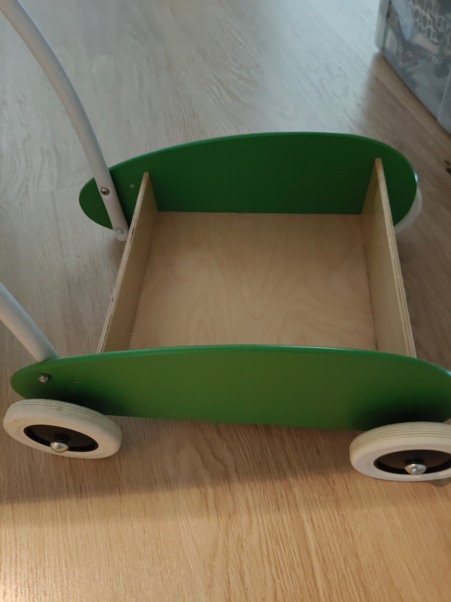 MULA loopwagen, groen/berken