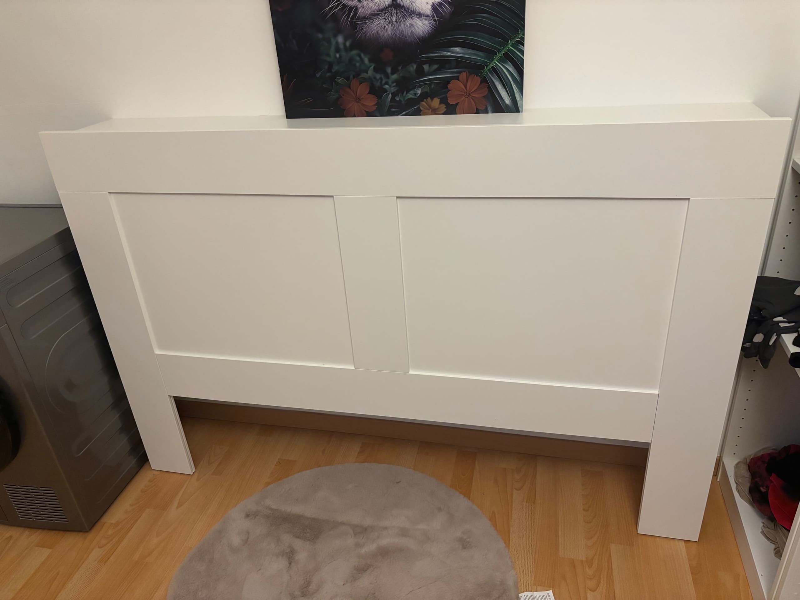 BRIMNES Hoofdeinde met bergruimte, wit, 180 cm