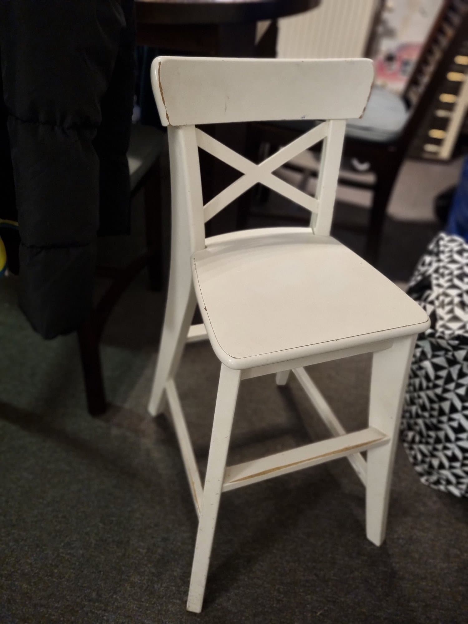 NORDVIKEN Chaise de bar, blanc. Commandez ici
