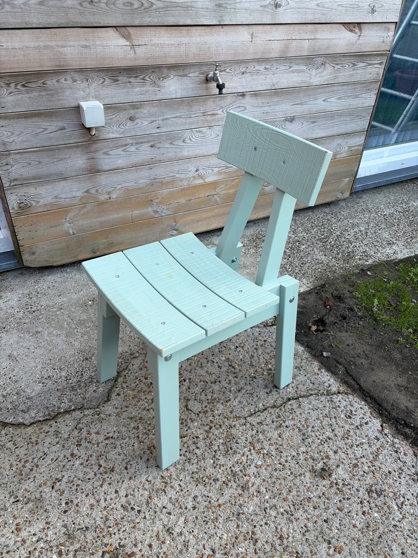 INDUSTRIELL chair, light grey-green
