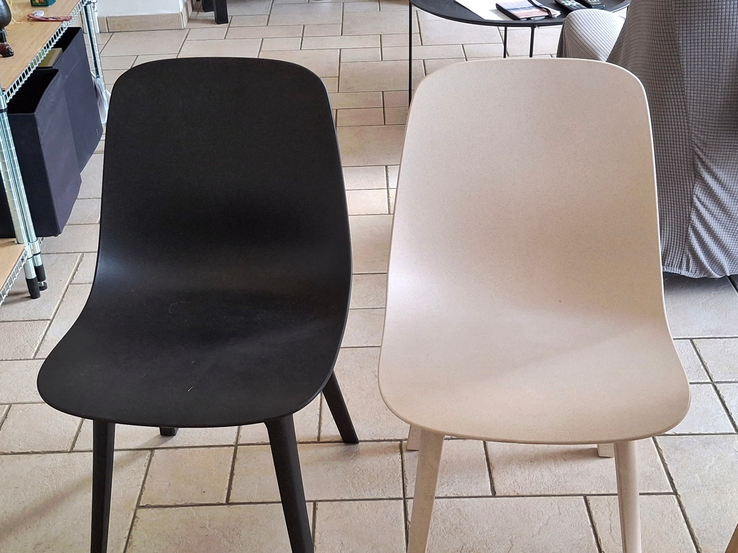 ODGER Chaise, blanc, beige