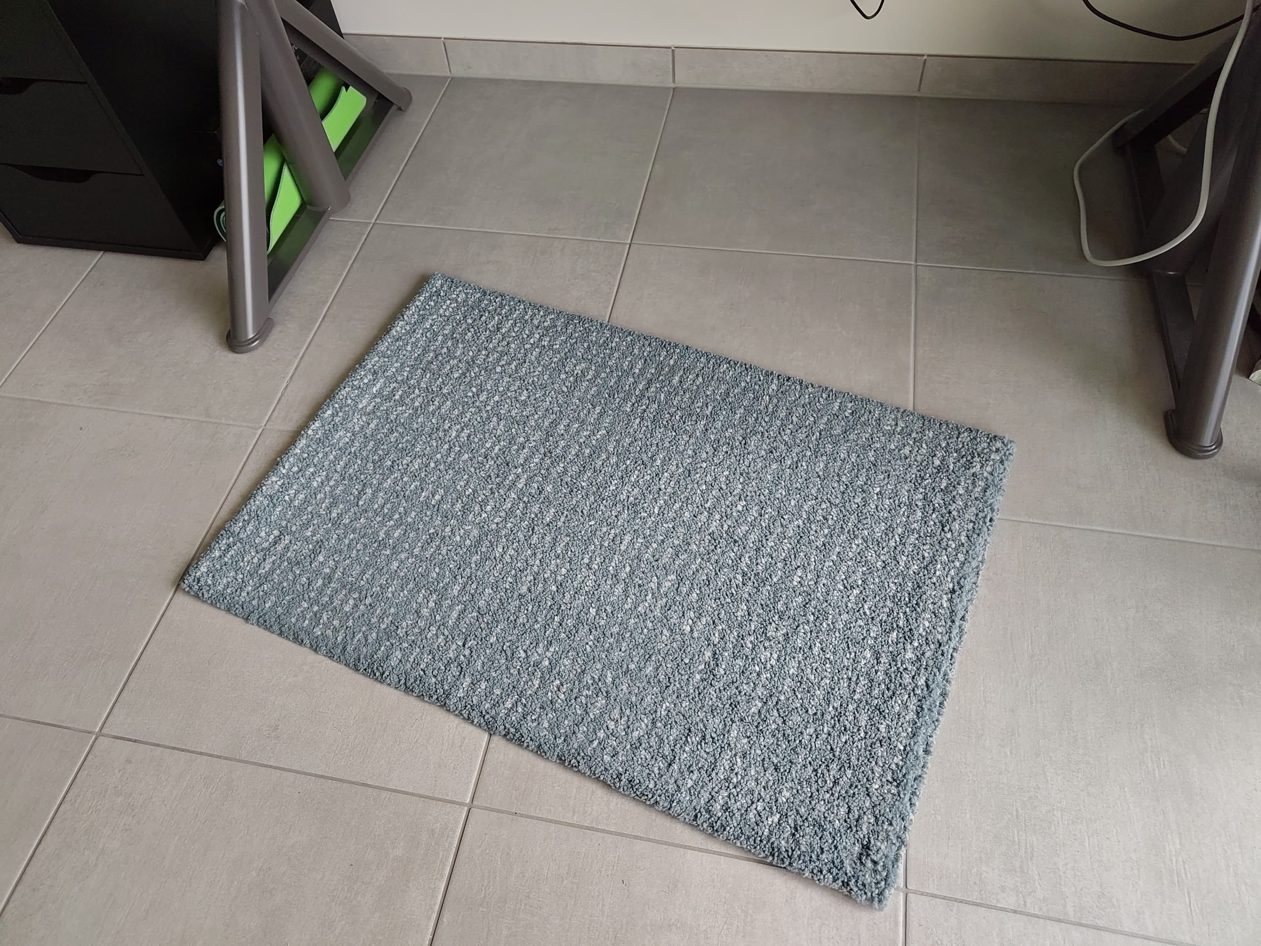 OPLEV door mat, in/outdoor grey, 50x80 cm