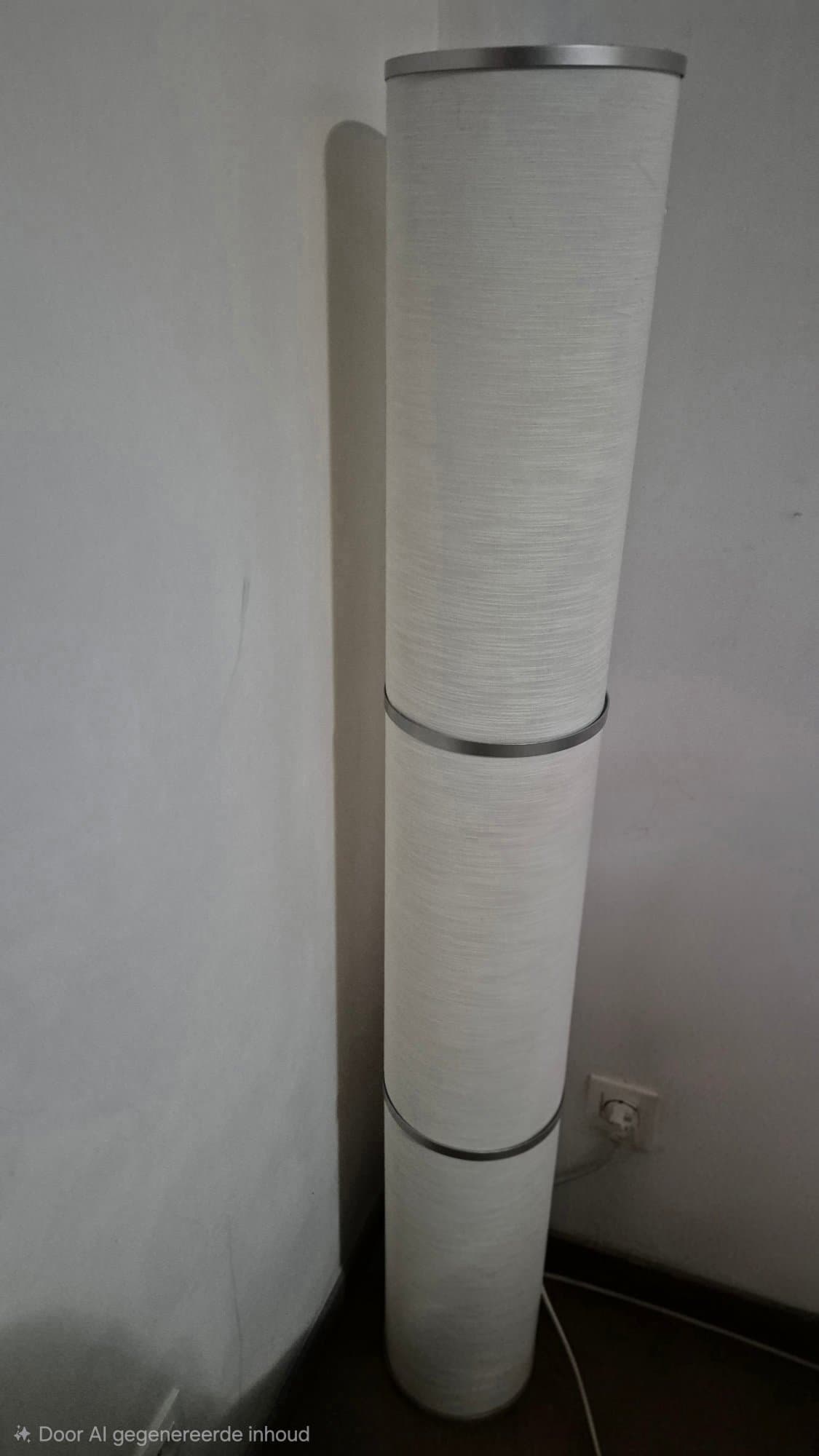 VIDJA Lampadaire, blanc, 138 cm