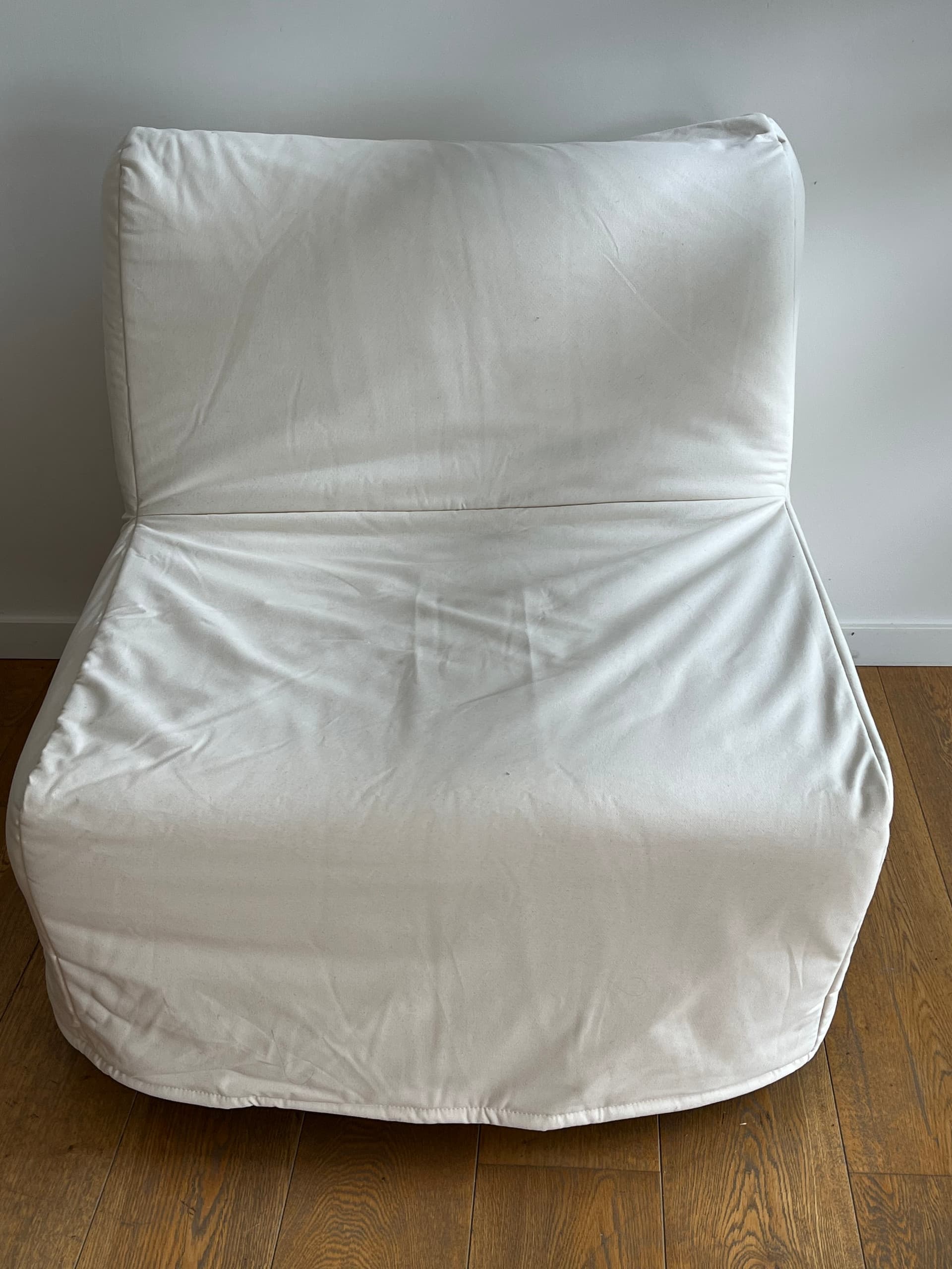 FAUTEUIL CONVERTIBLE logeerbed, zwart, 80x193 cm