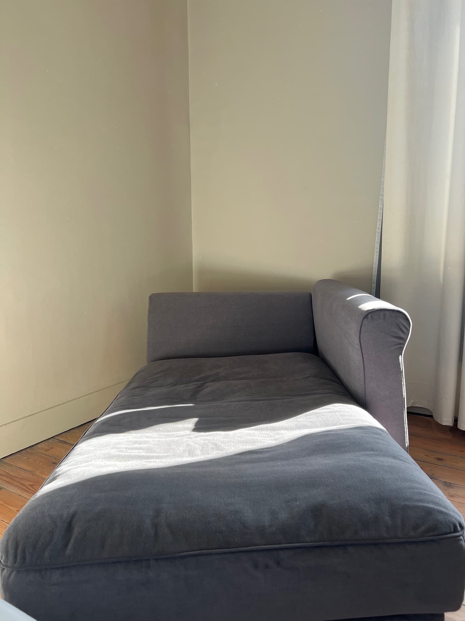 KIVIK cover for chaise longue, Svanby grey