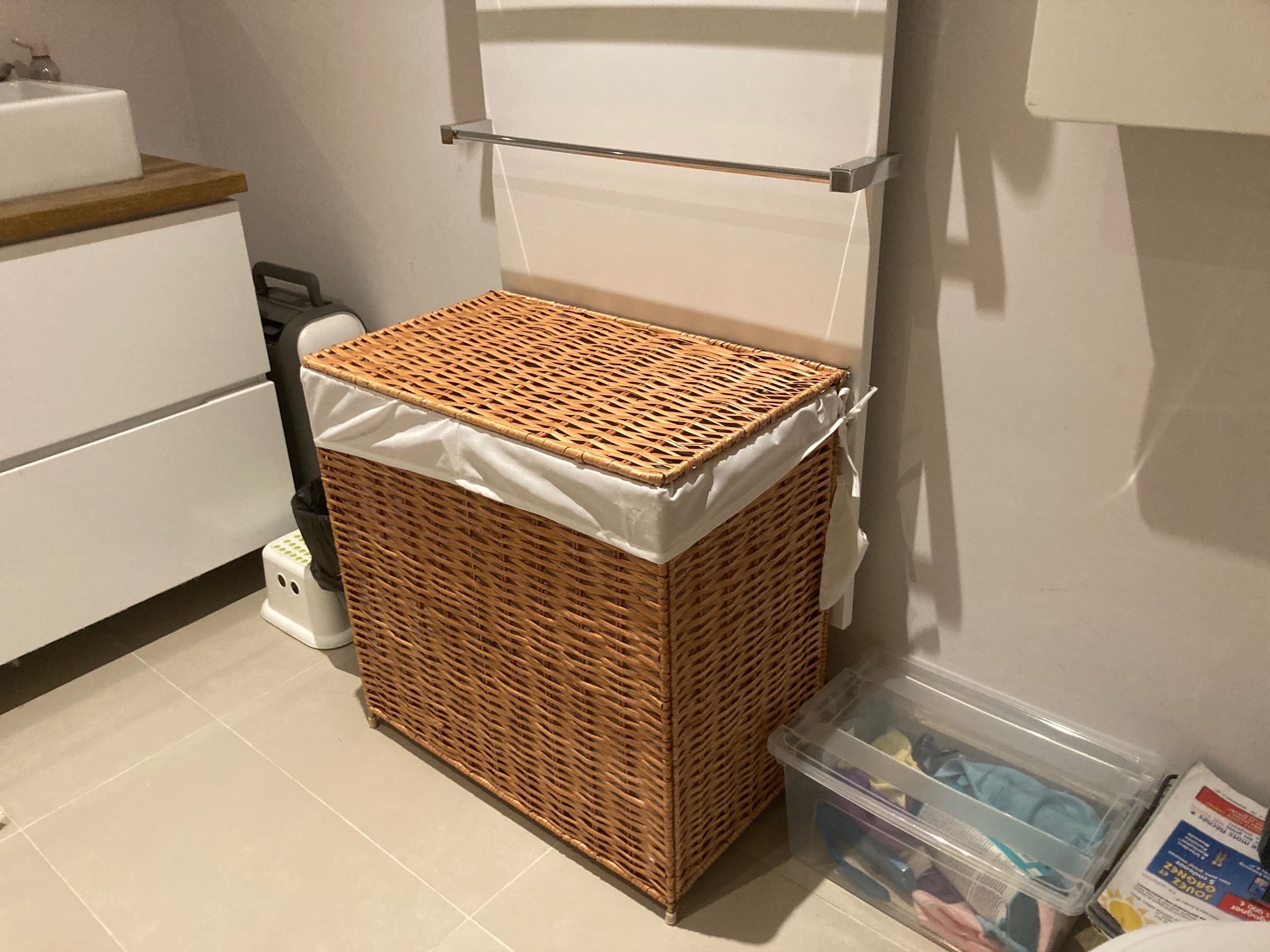 NATTGIBBA panier à linge, saule/fait main, 100 l