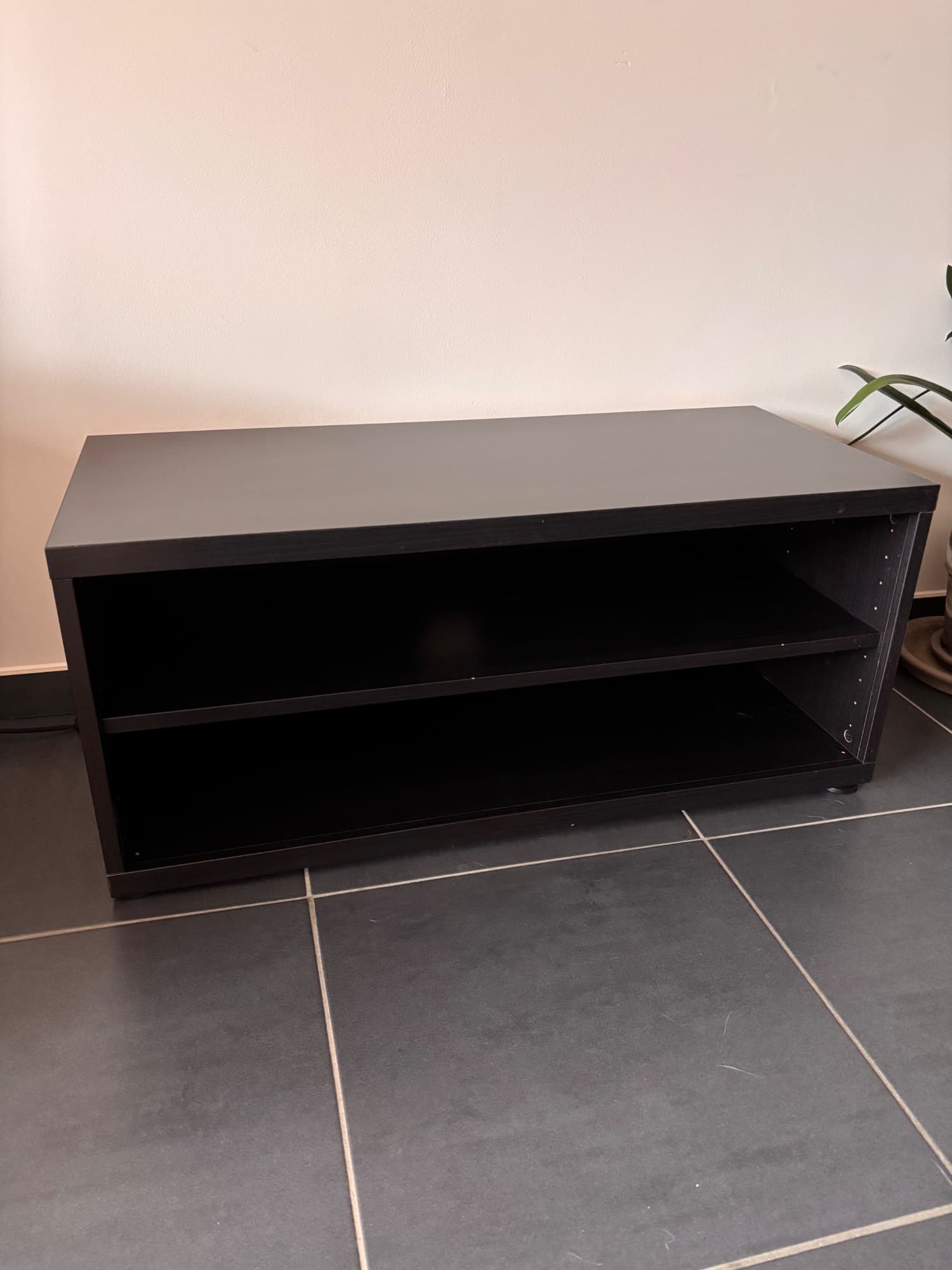 MOSJÖ TV-MEUBEL banc TV, brun noir