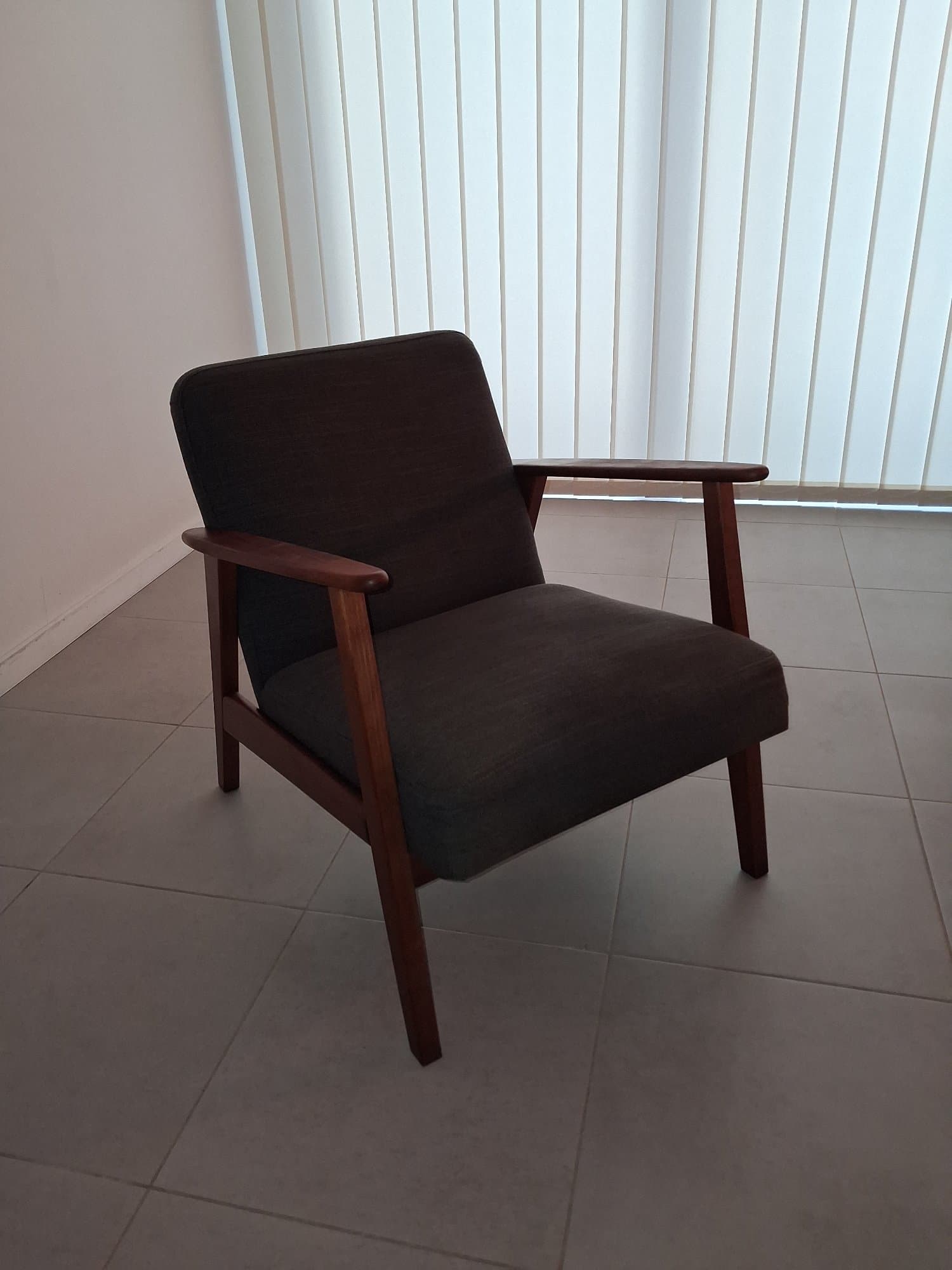 EKENÄSET armchair, Hillared anthracite