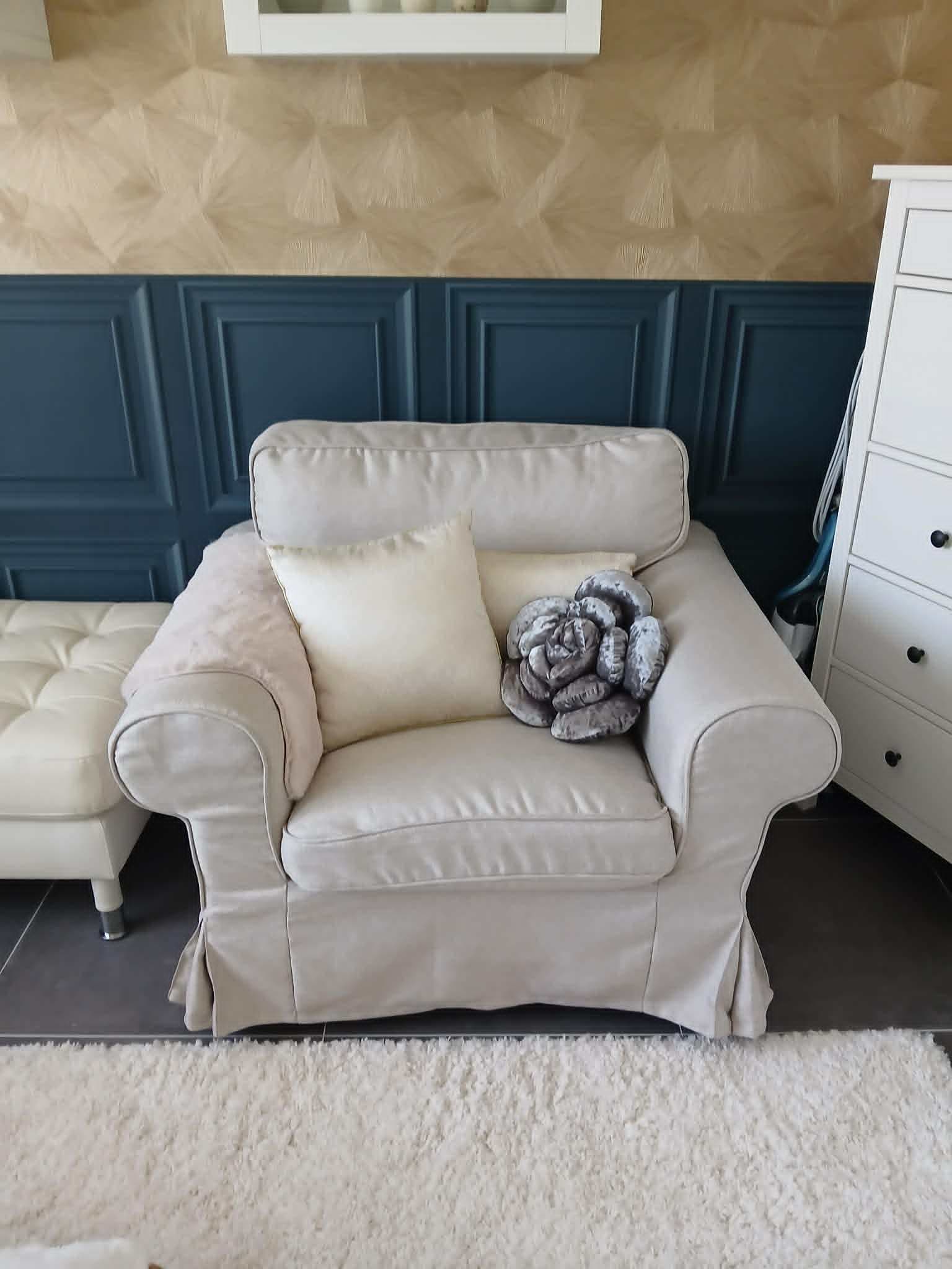 EKTORP fauteuil, Kilanda donkerblauw