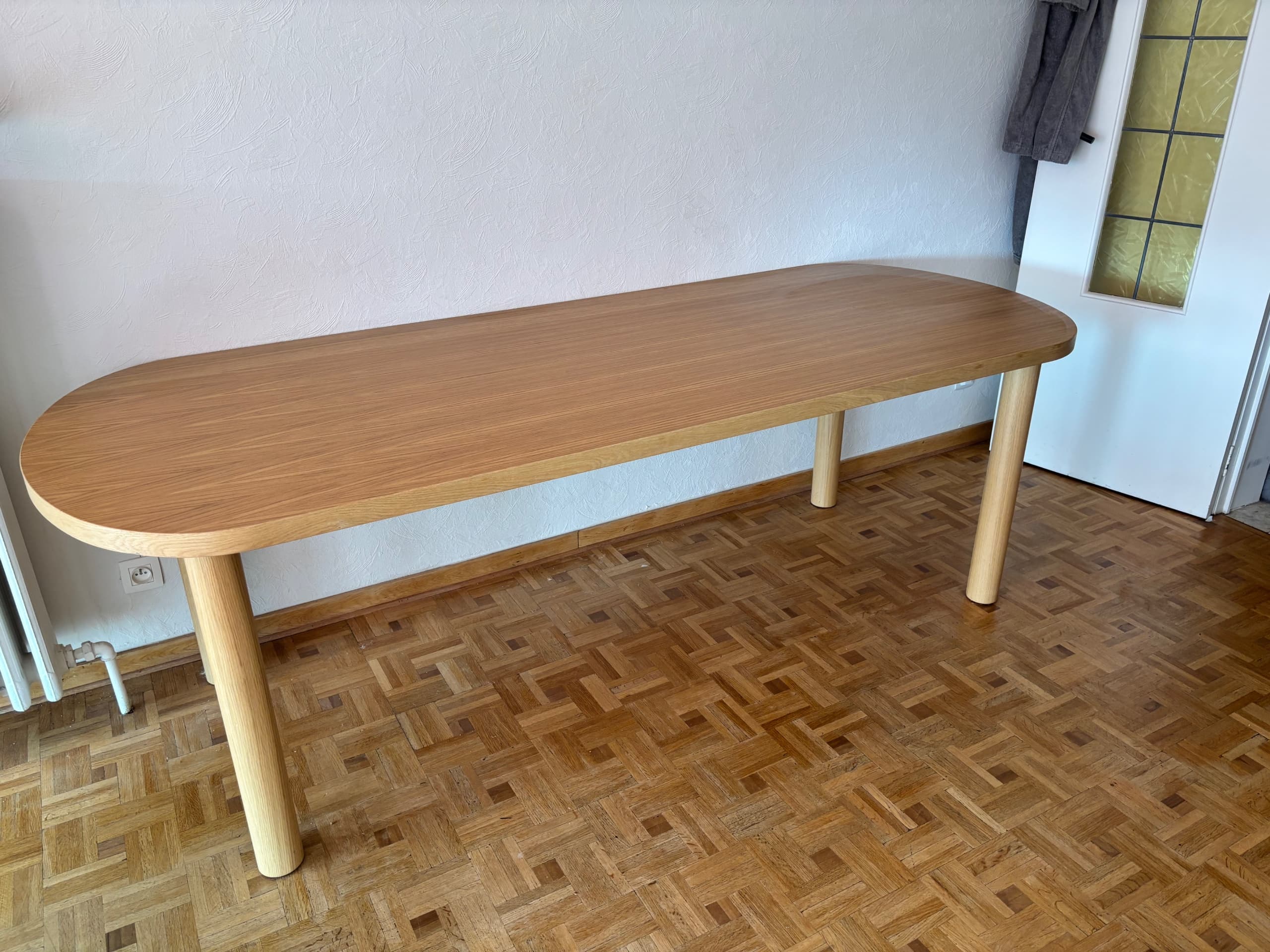 STOCKHOLM 2025 table, plaqué chêne/plaqué chêne, 230x90 cm