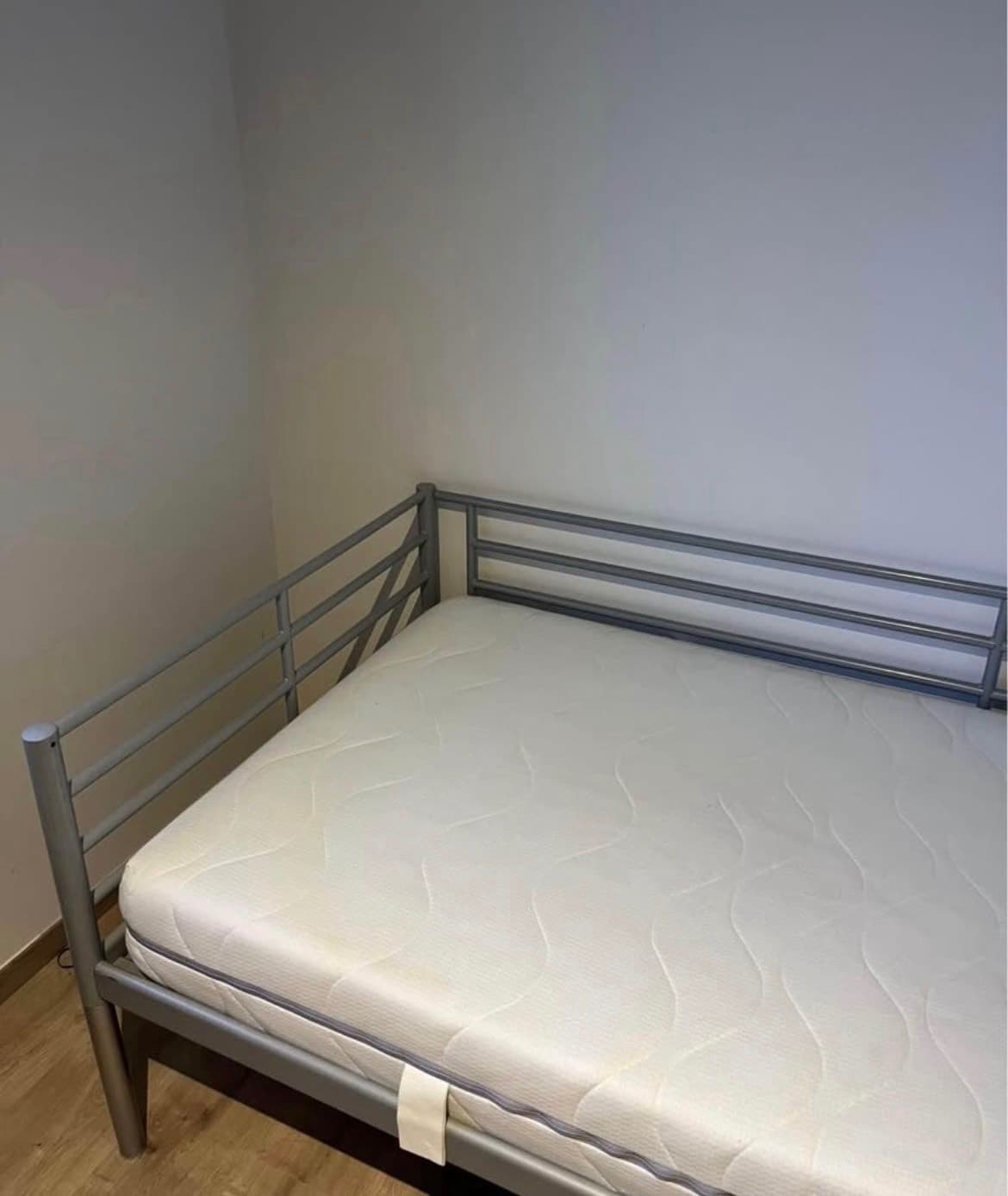 FYRESDAL day-bed with 2 mattresses, black/Åsvang firm