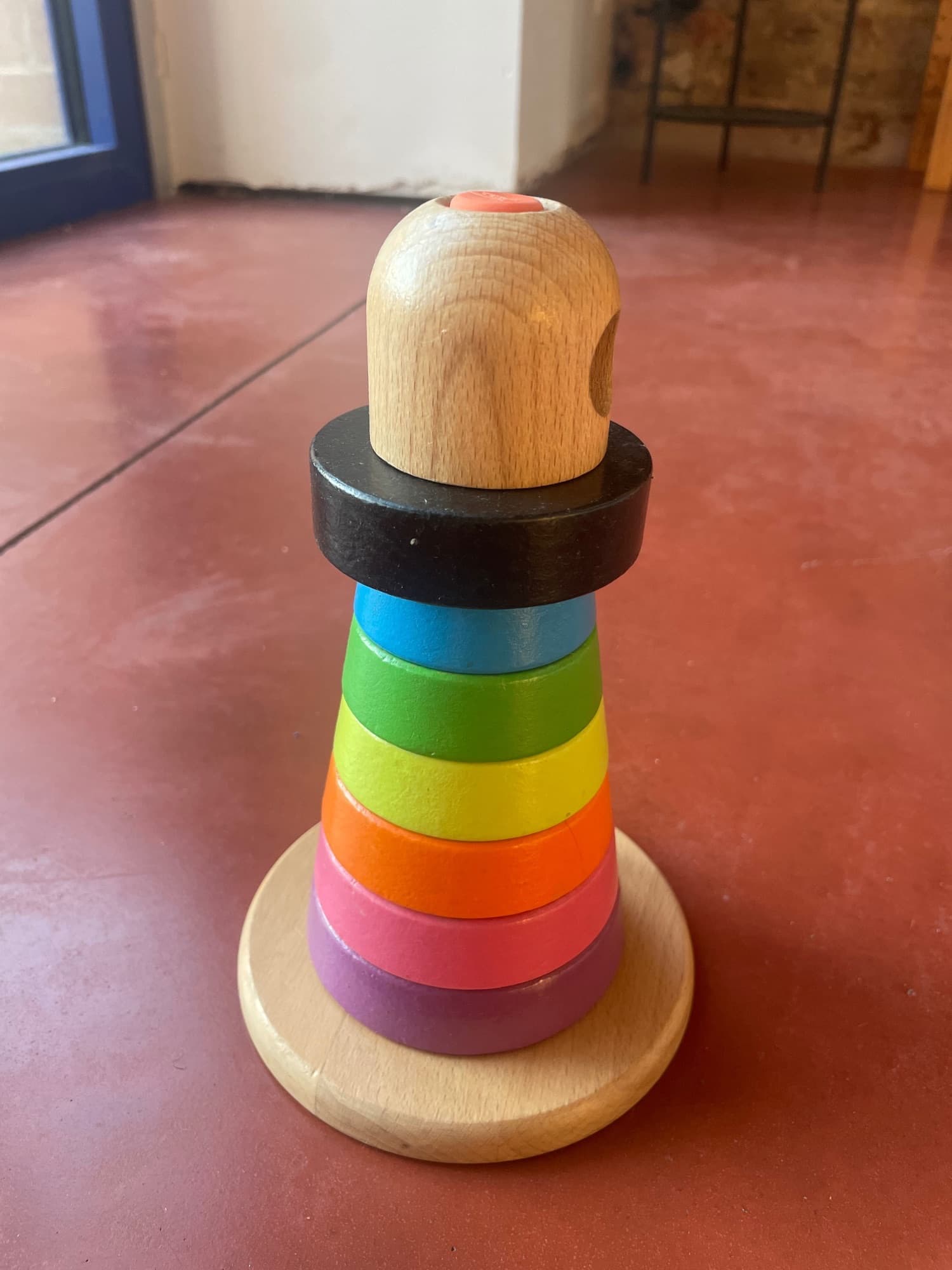 MULA stapeltoren, veelkleurig/beuken
