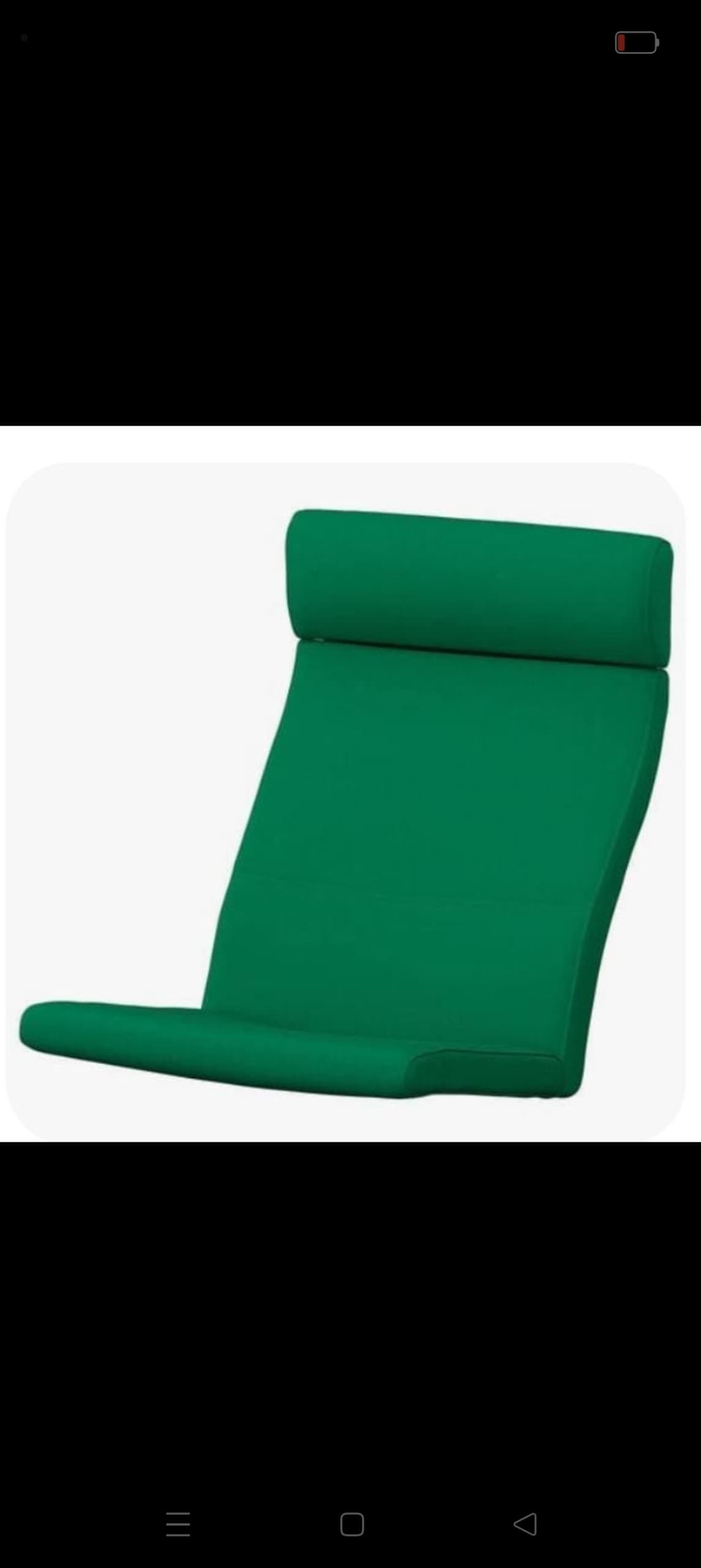 POÄNG coussin fauteuil, Vissle vert profond