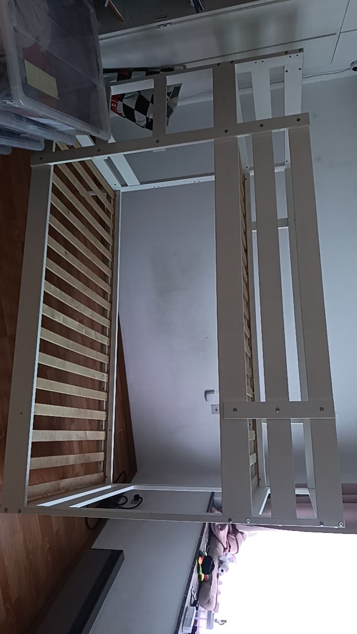 MYDAL Structure lits superposés, blanc, 90x200 cm