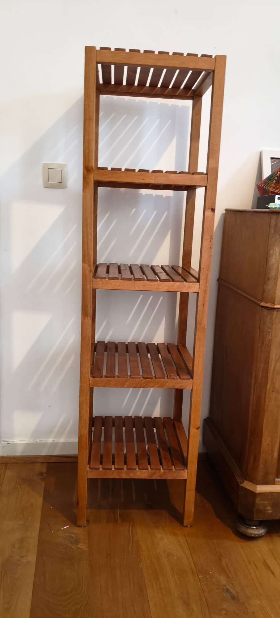 MOLGER shelving unit, birch