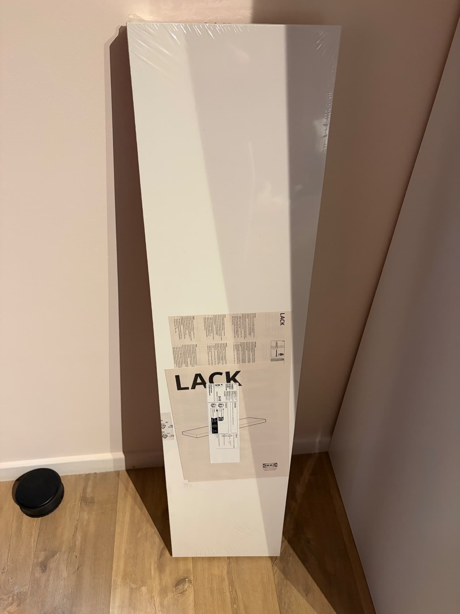 LACK wall shelf, white, 110x26 cm