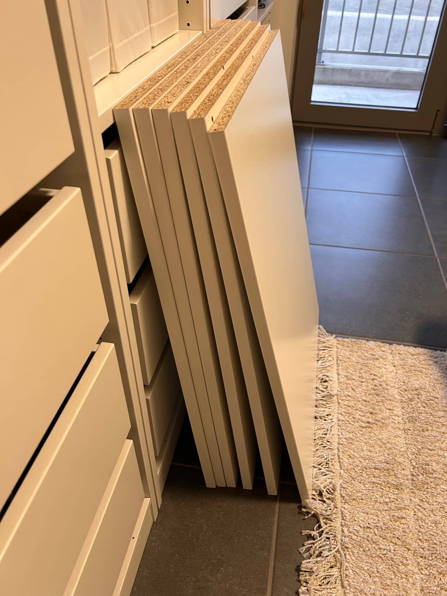 KOMPLEMENT shelf, white, 75x58 cm