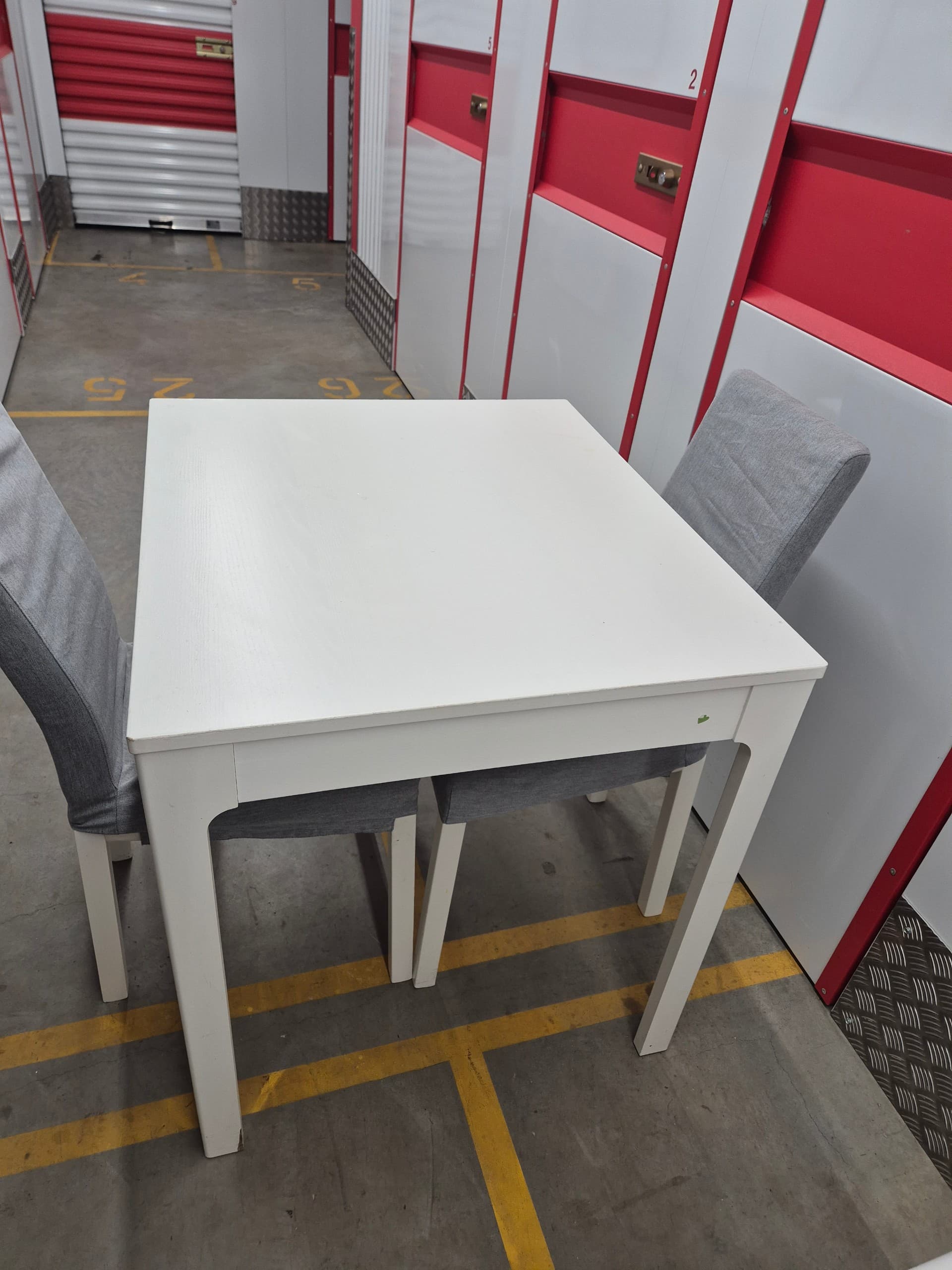 TABLE extendable table, off-white, 80/120x70 cm