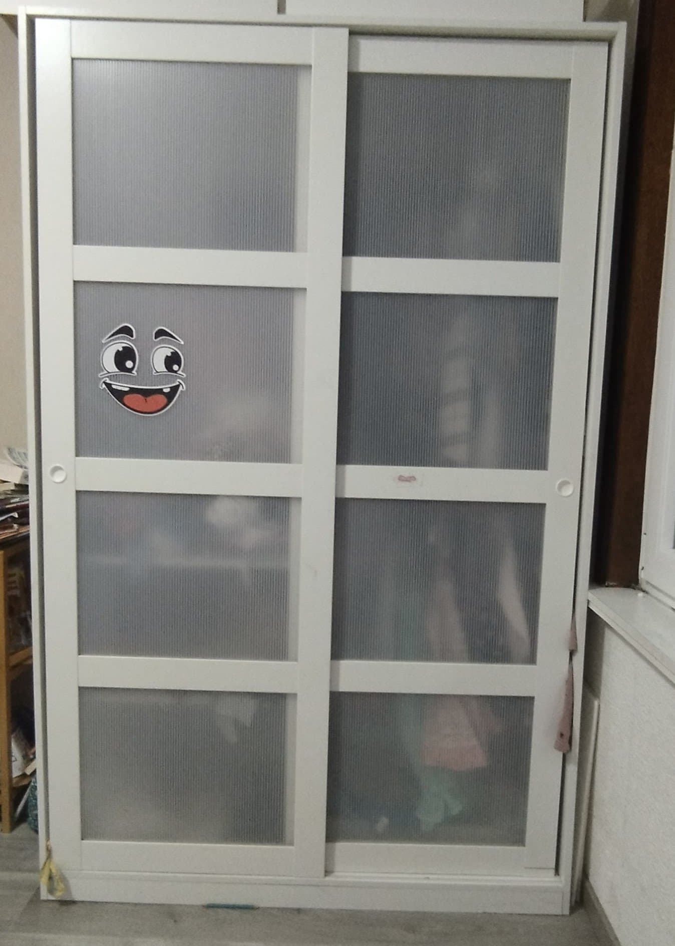 KVIKNE armoire 2 portes coulissantes, blanc