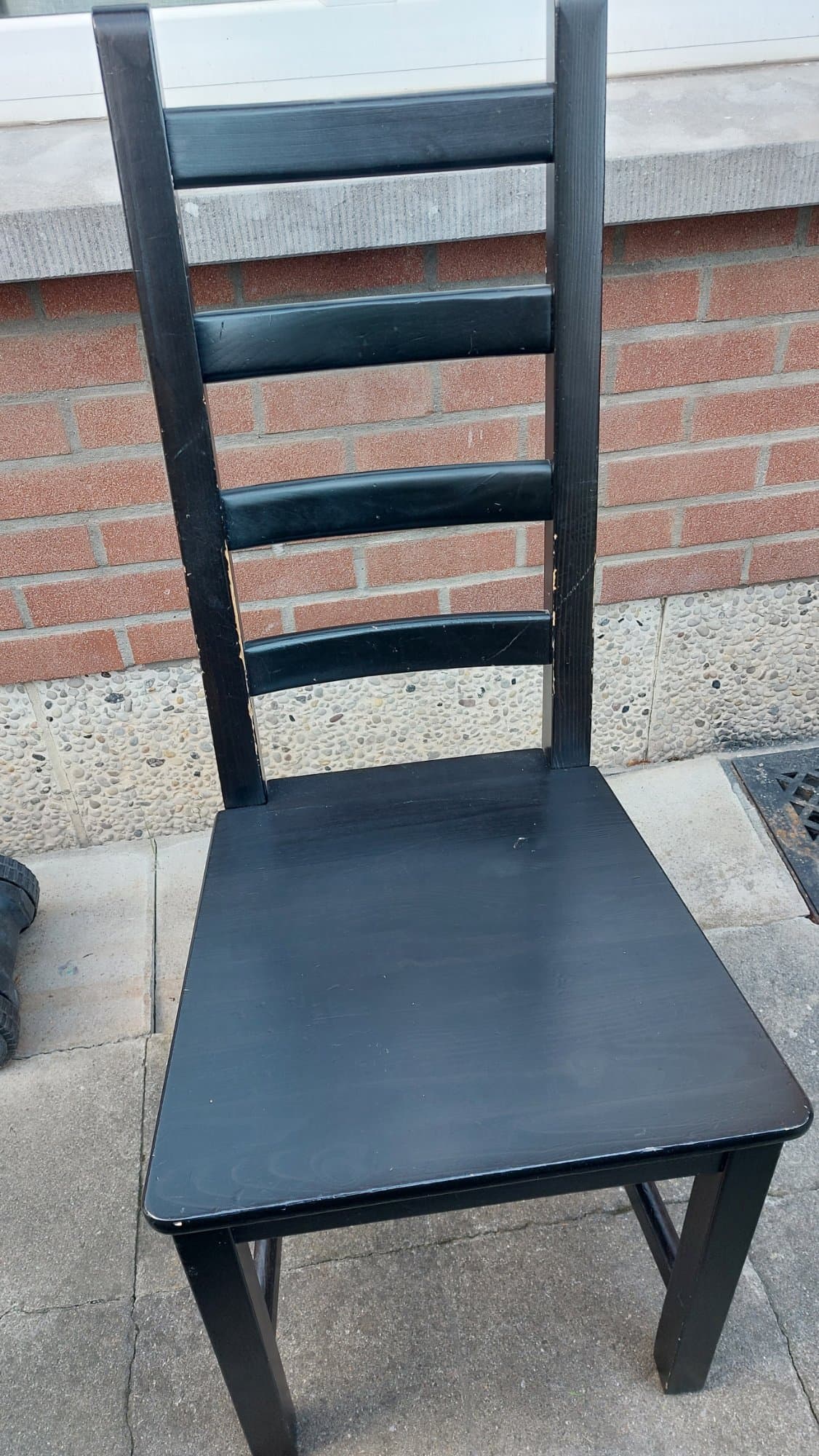 KAUSTBY chaise, brun noir