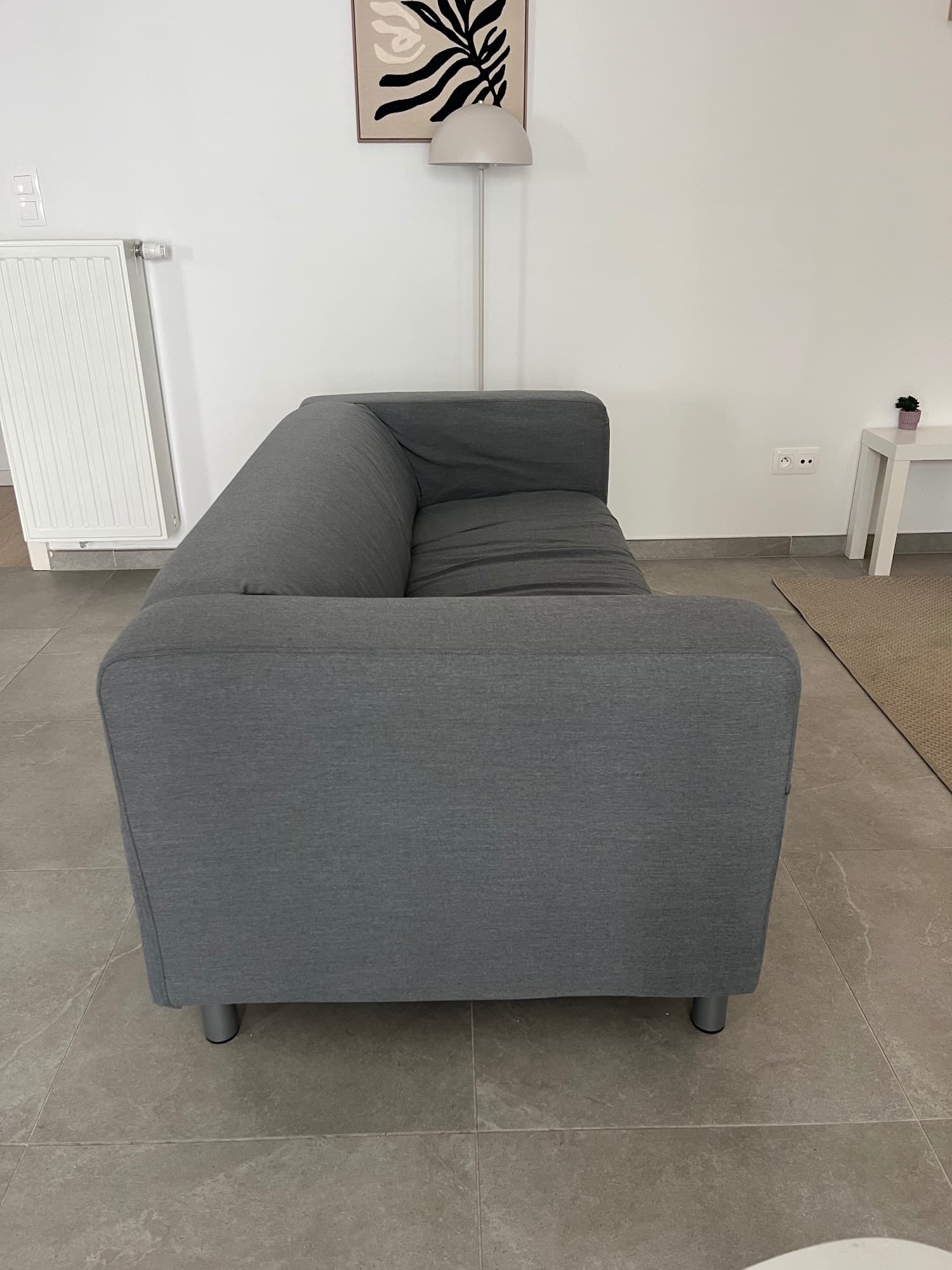 KLIPPAN cover two-seat sofa, Dansbo dark grey