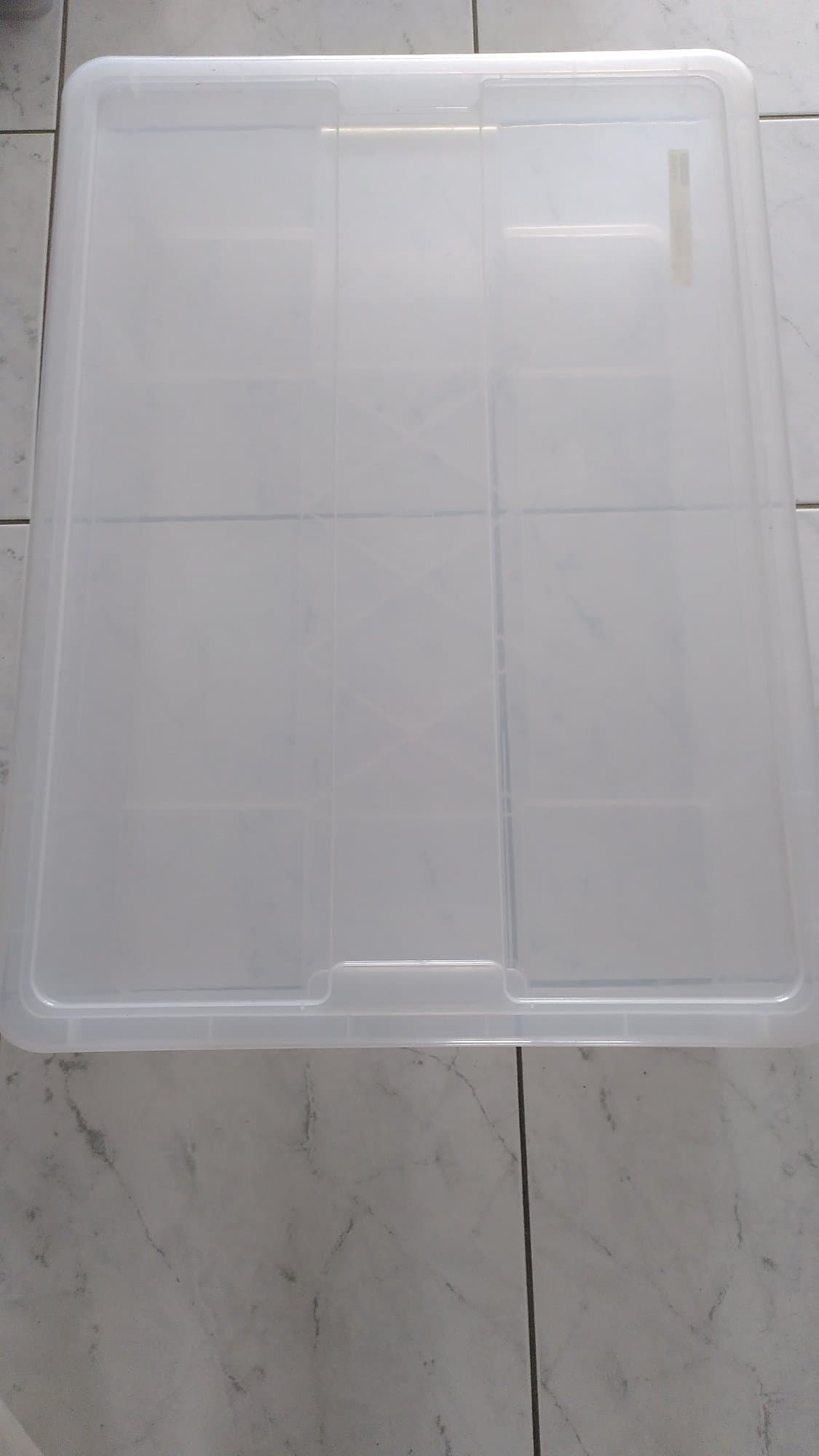 SAMLA box, transparent, 78x56x18 cm/55 l