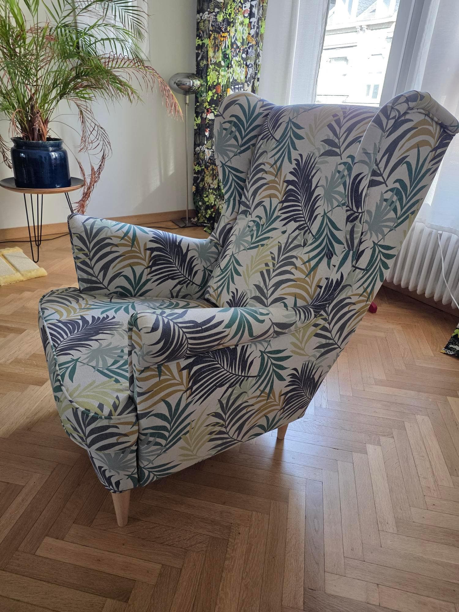 STRANDMON GILLHOV wing chair, Gillhov multicolour