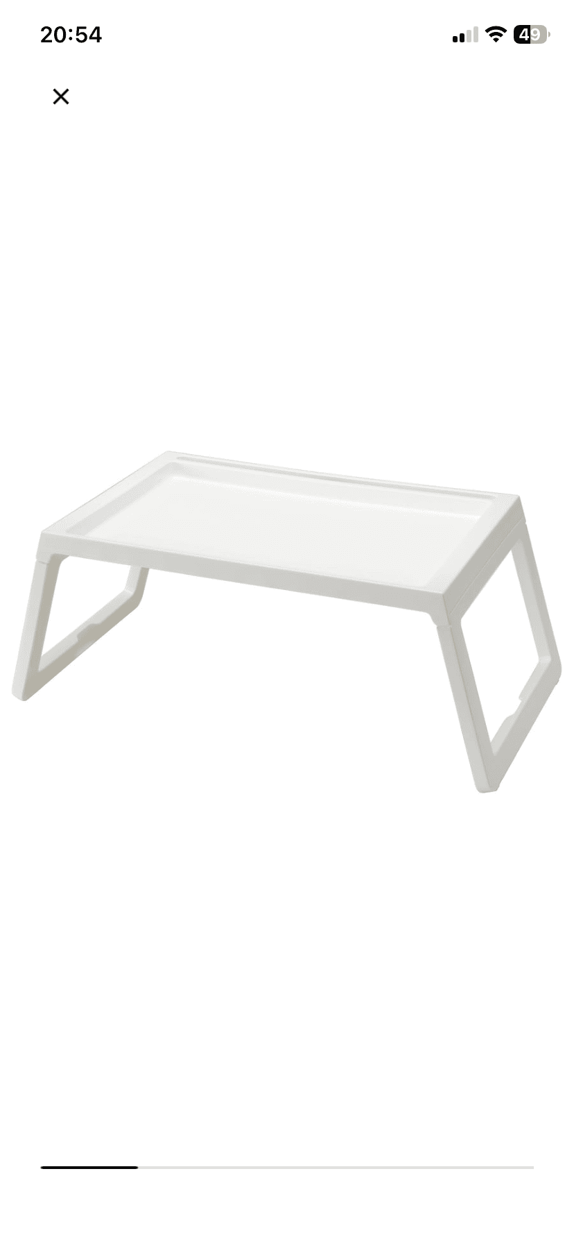PLATEAU REPAS NEUF bed tray, white