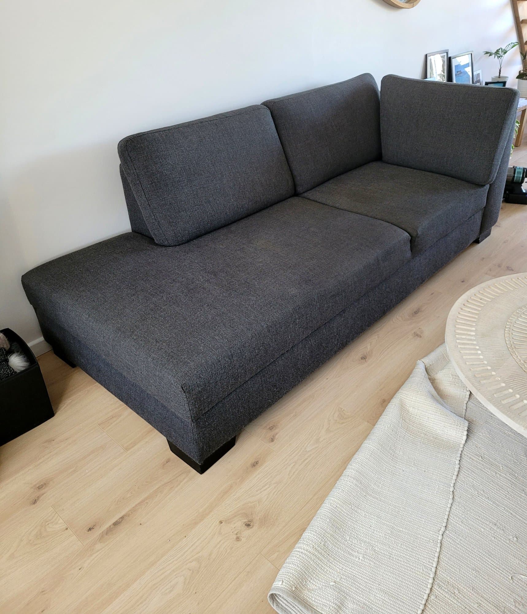 SÖRVALLEN corner section left, Tenö dark grey