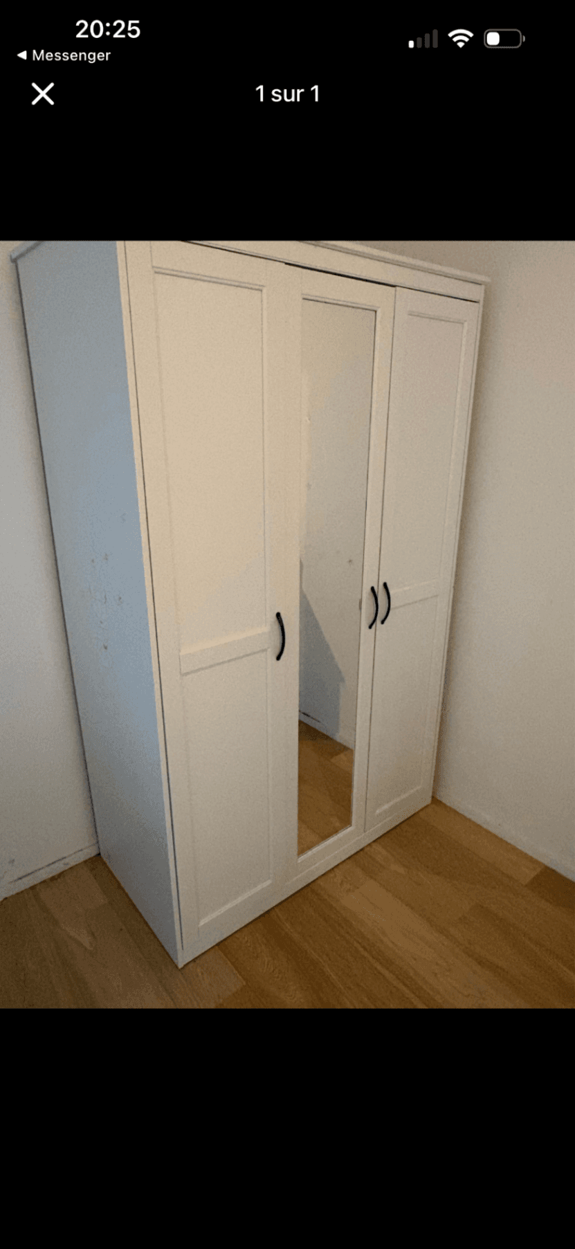 SONGESAND Armoire, blanc, 120x60x191 cm