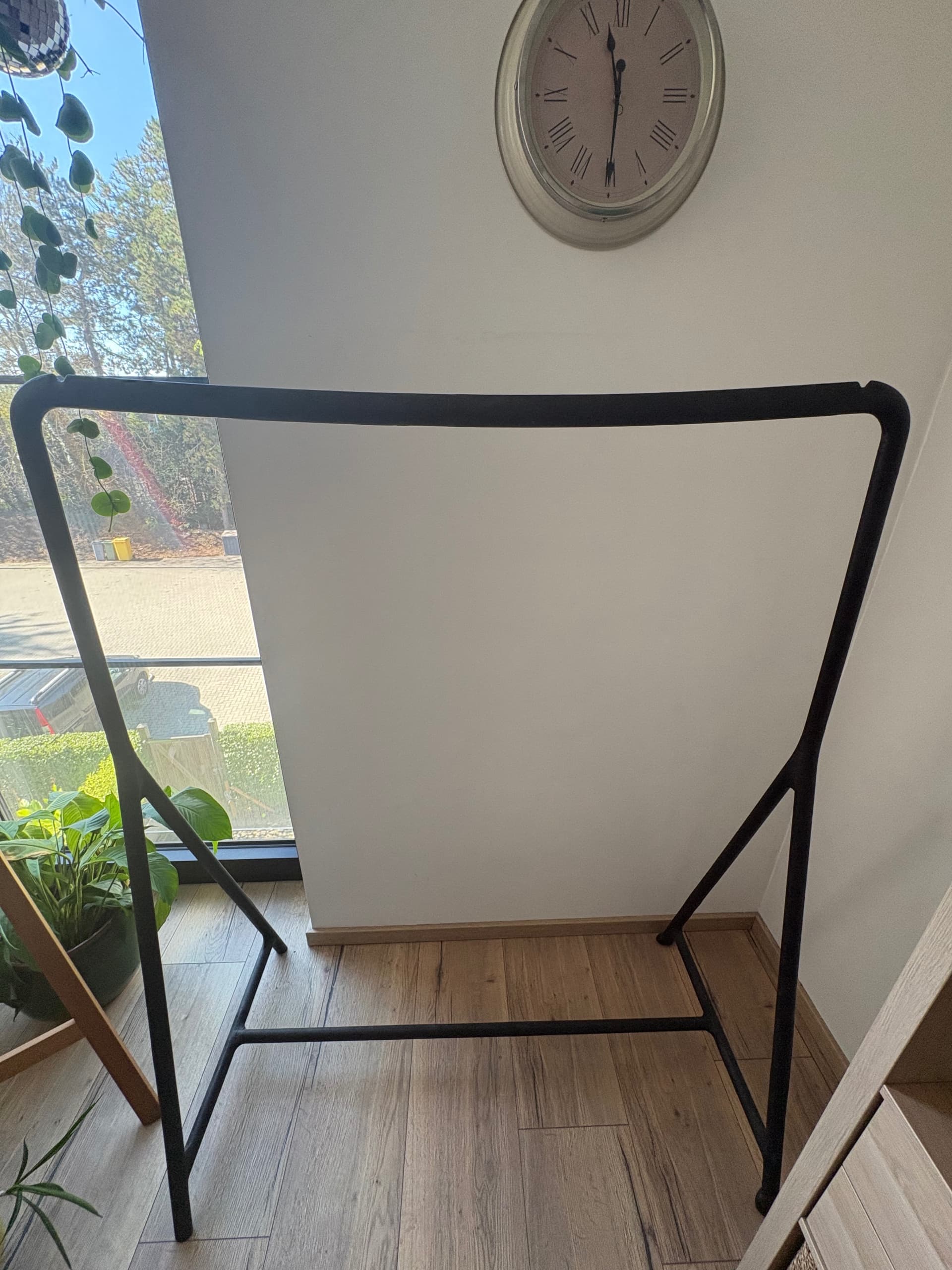 TURBO clothes rack, in/outdoor, black, 117x59 cm