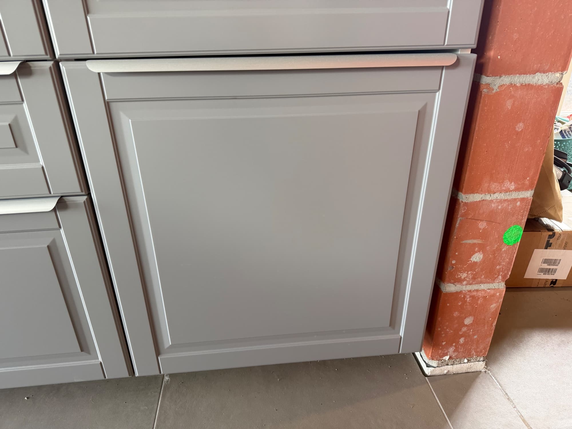 BODBYN DEUR Porte, blanc cassé, 60x60 cm