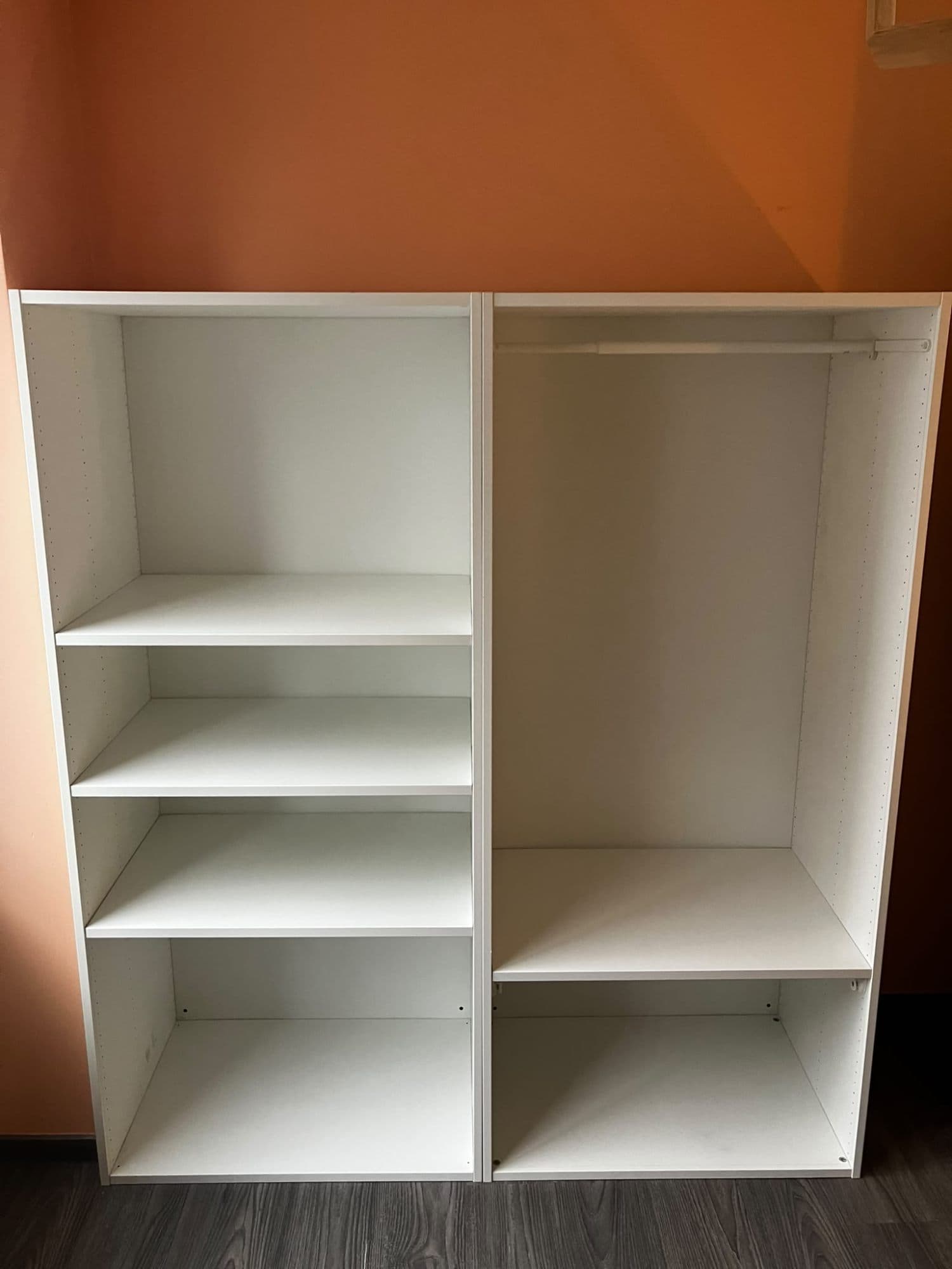 GARDE-ROBE PLATSA structure, blanc, 80x55x180 cm