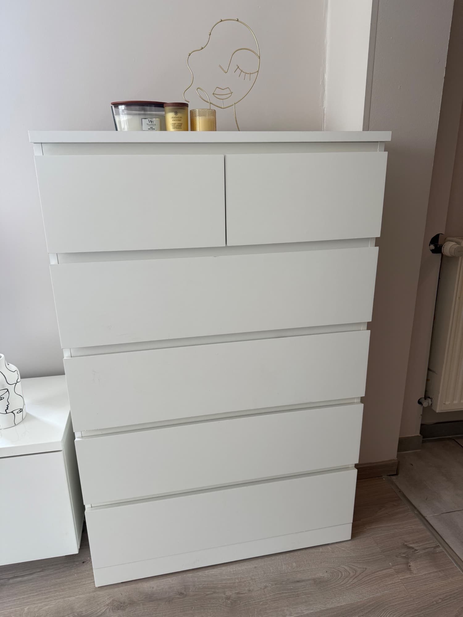 MALM chest of 6 drawers, white