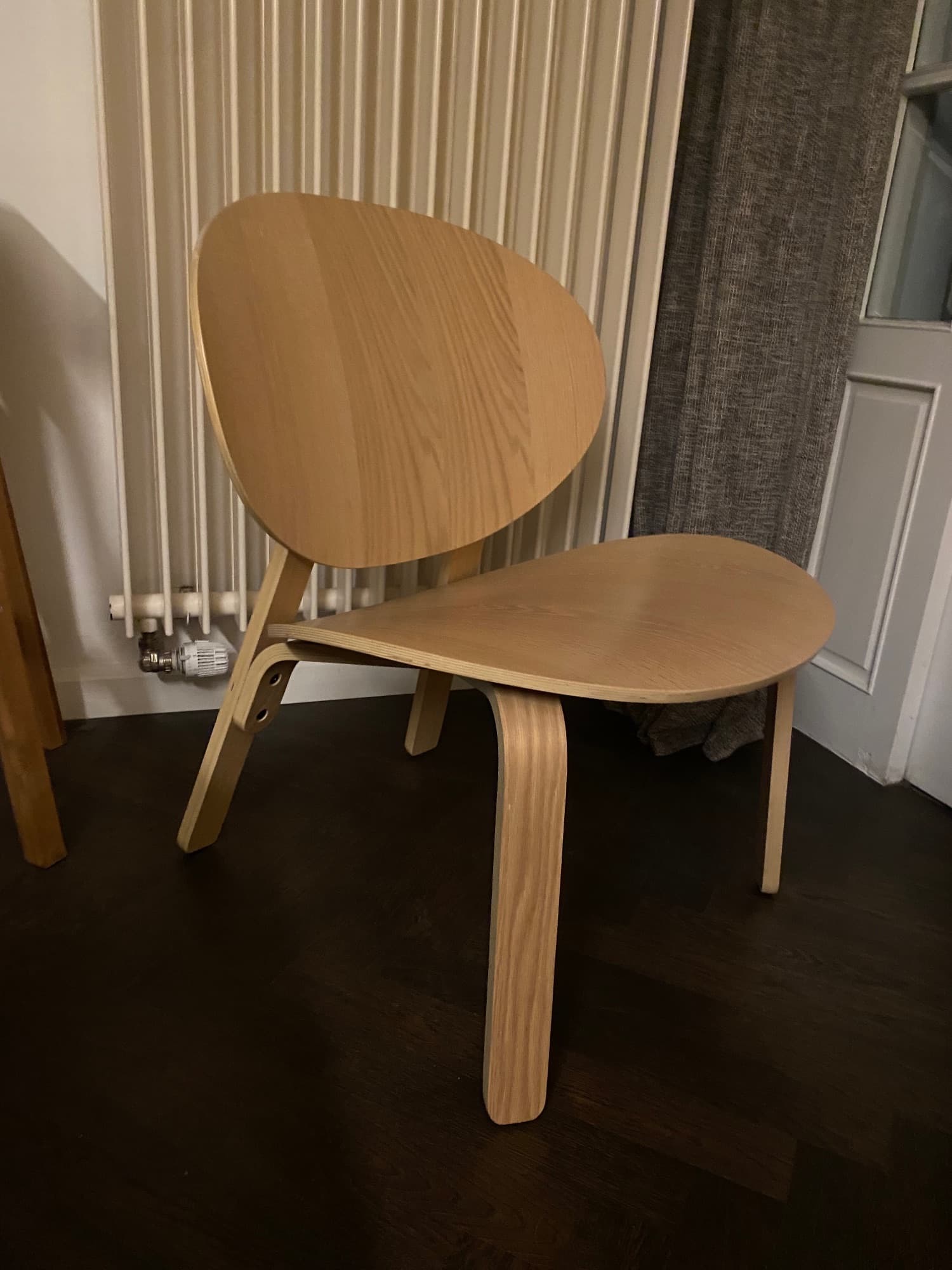 FRÖSET fauteuil, plaqué chêne blanchi