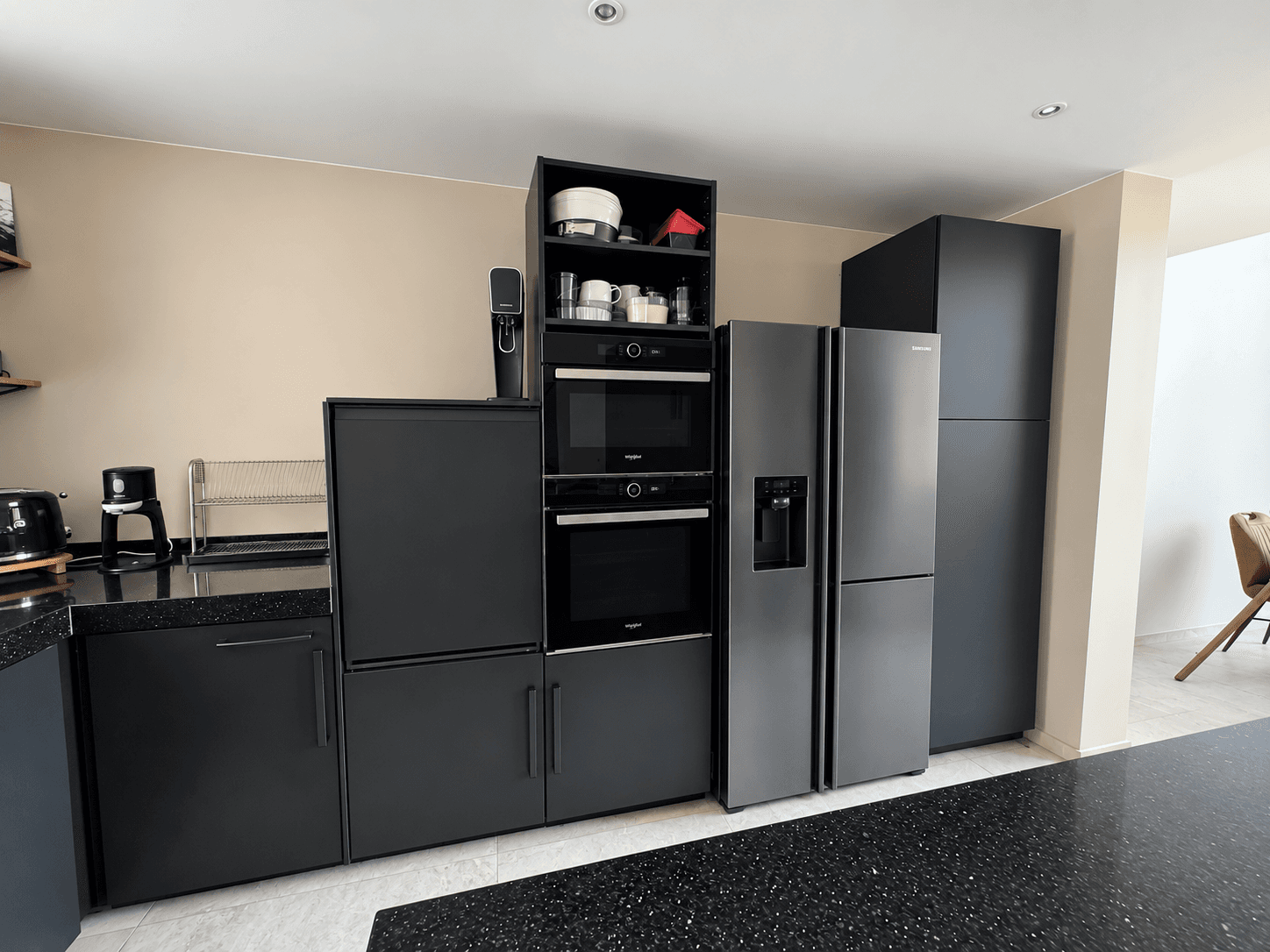 NICKEBO porte, mat anthracite, 60x80 cm