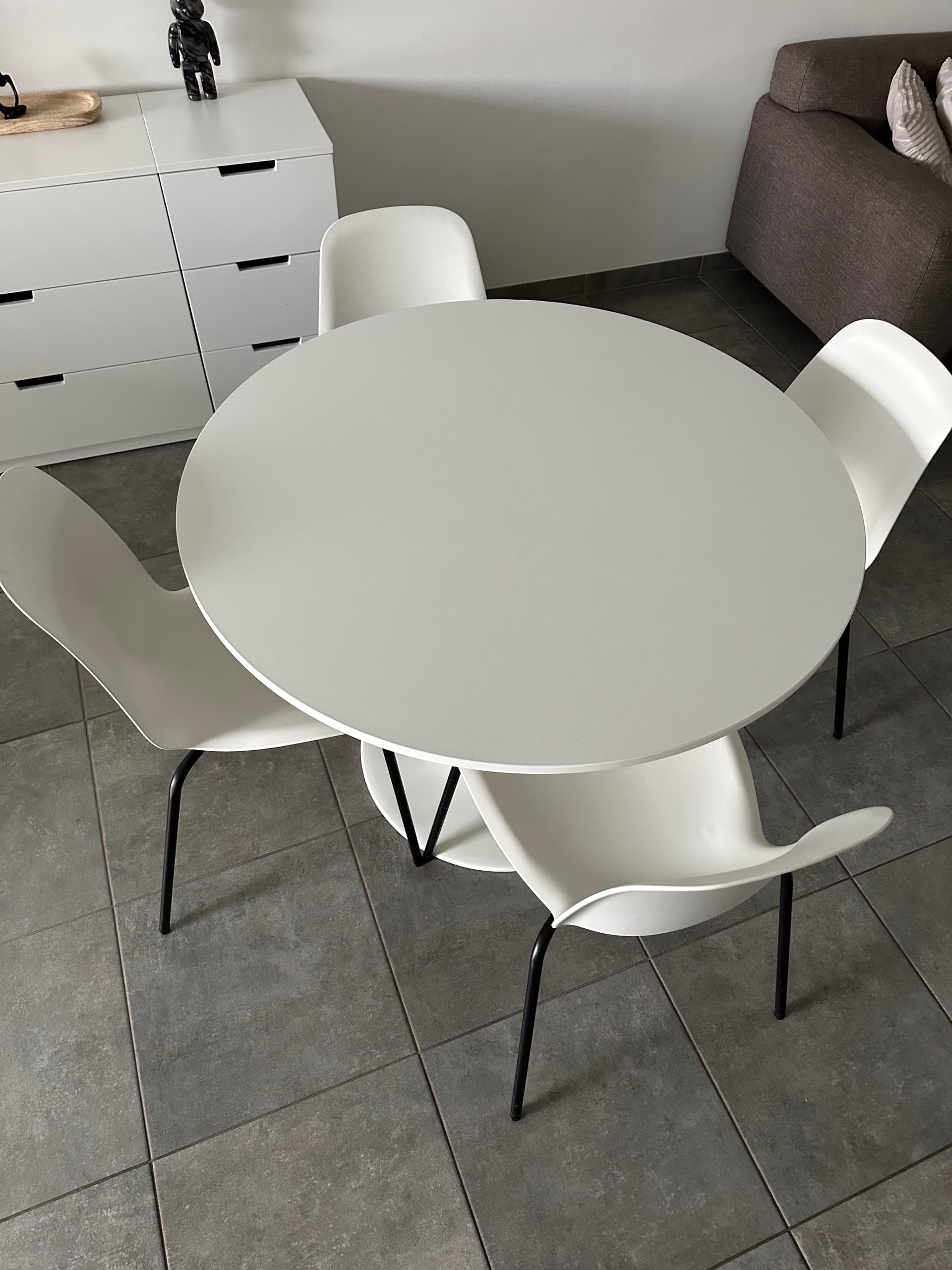 DOCKSTA table, blanc/blanc, 103 cm