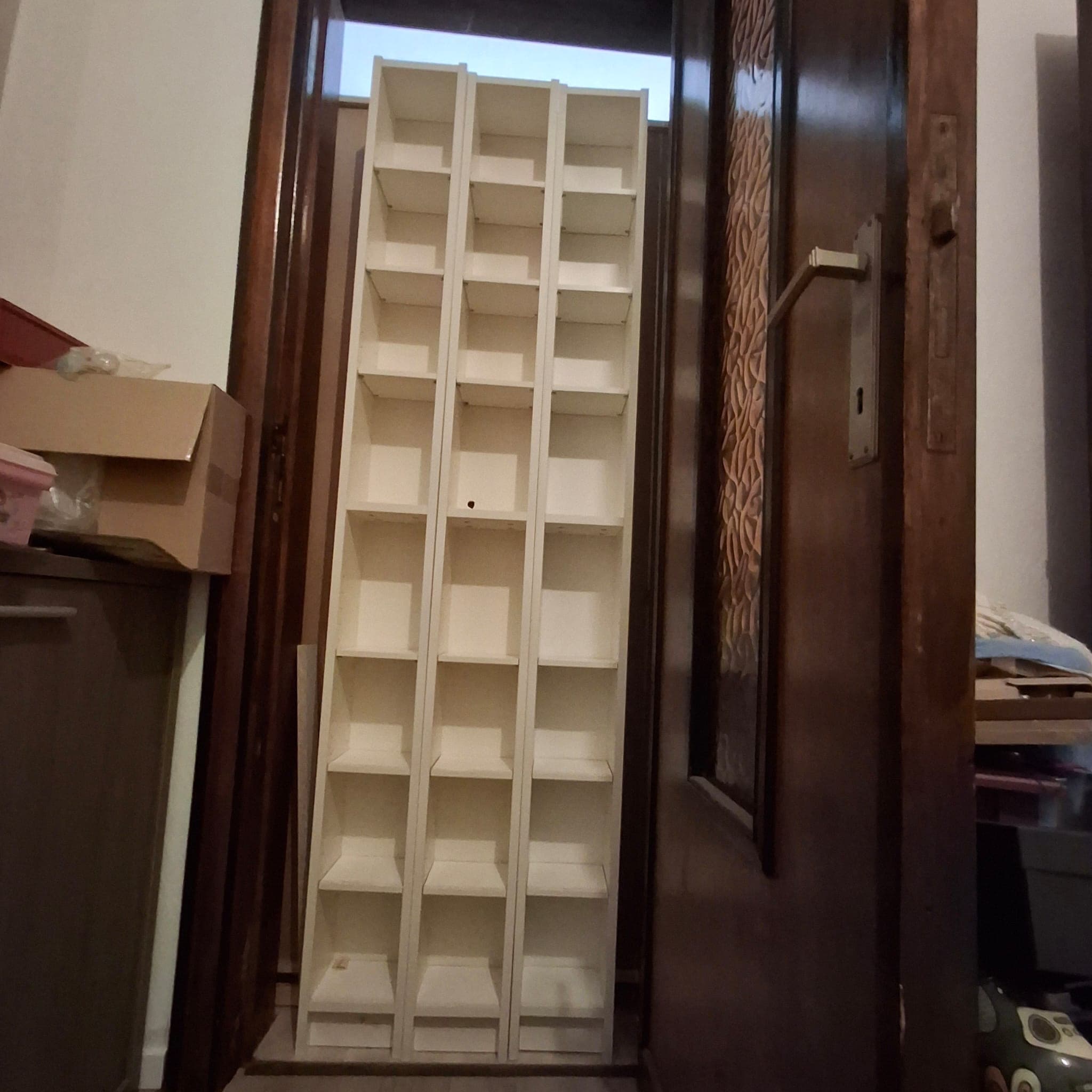 GNEDBY DVDKAST Bibliothèque, blanc, 202 cm