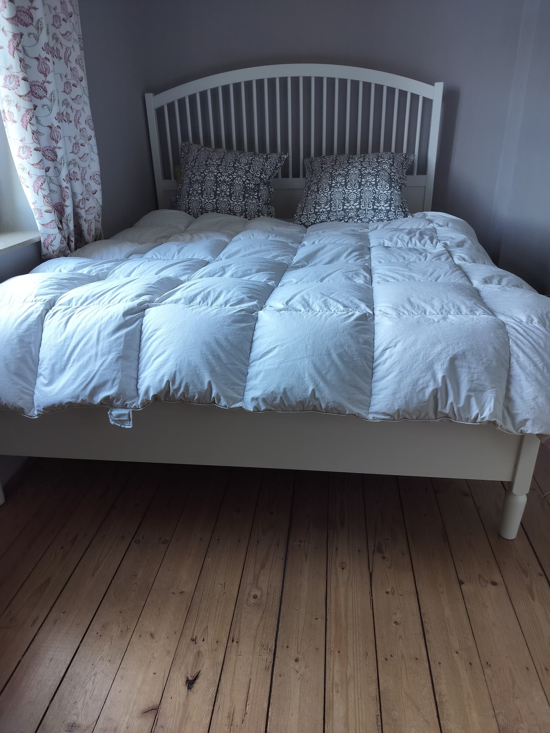 TYSSEDAL bedframe, wit